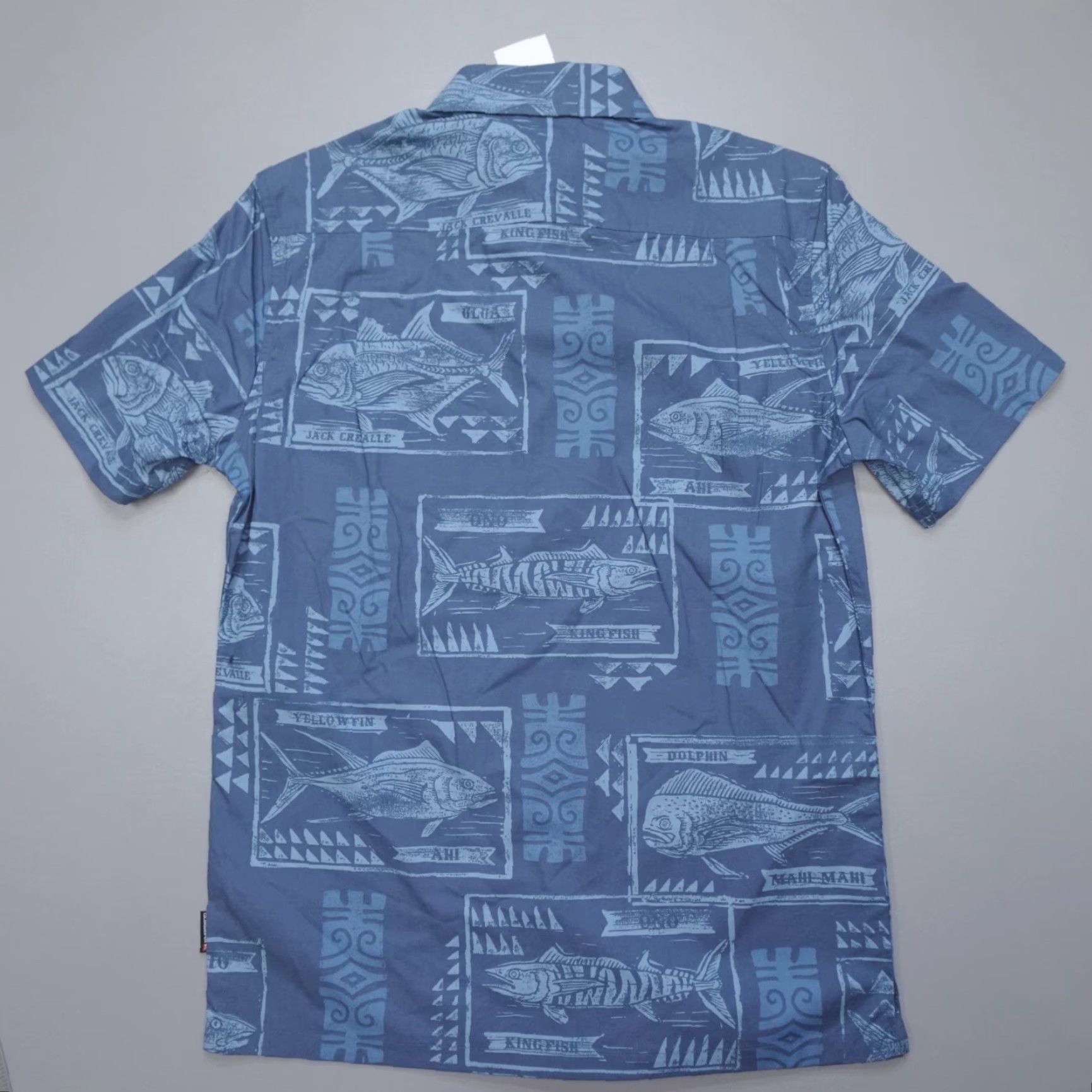 Quiksilver Quiksilver Shirt Men's S Short Sleeve Button-Up Indigo Print Catch Woven Collared Size US S / EU 44-46 / 1 - 7 Thumbnail
