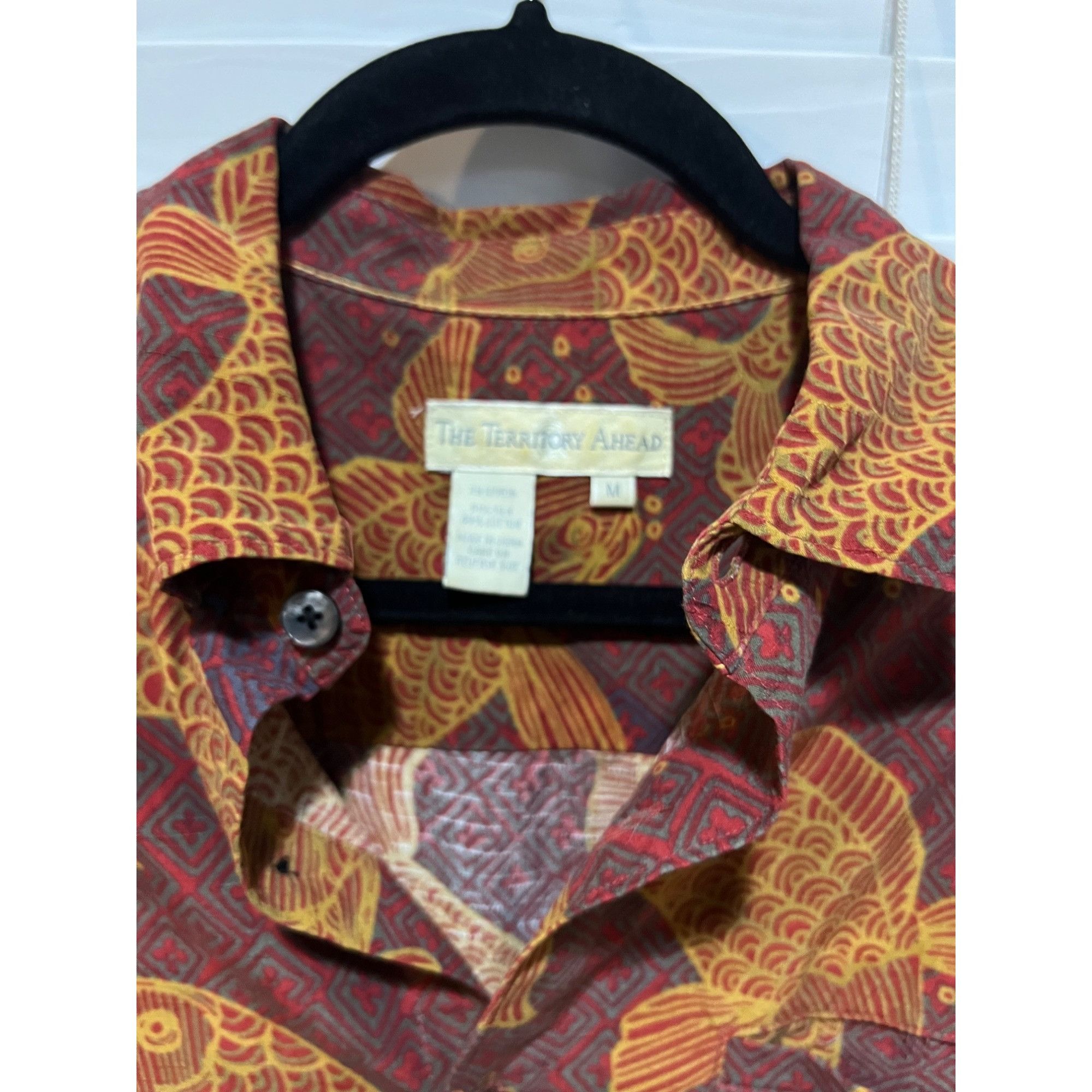 The Territory Ahead The Territory Ahead Silk Blend Short Sleeve Button Up - Size Size US M / EU 48-50 / 2 - 2 Thumbnail
