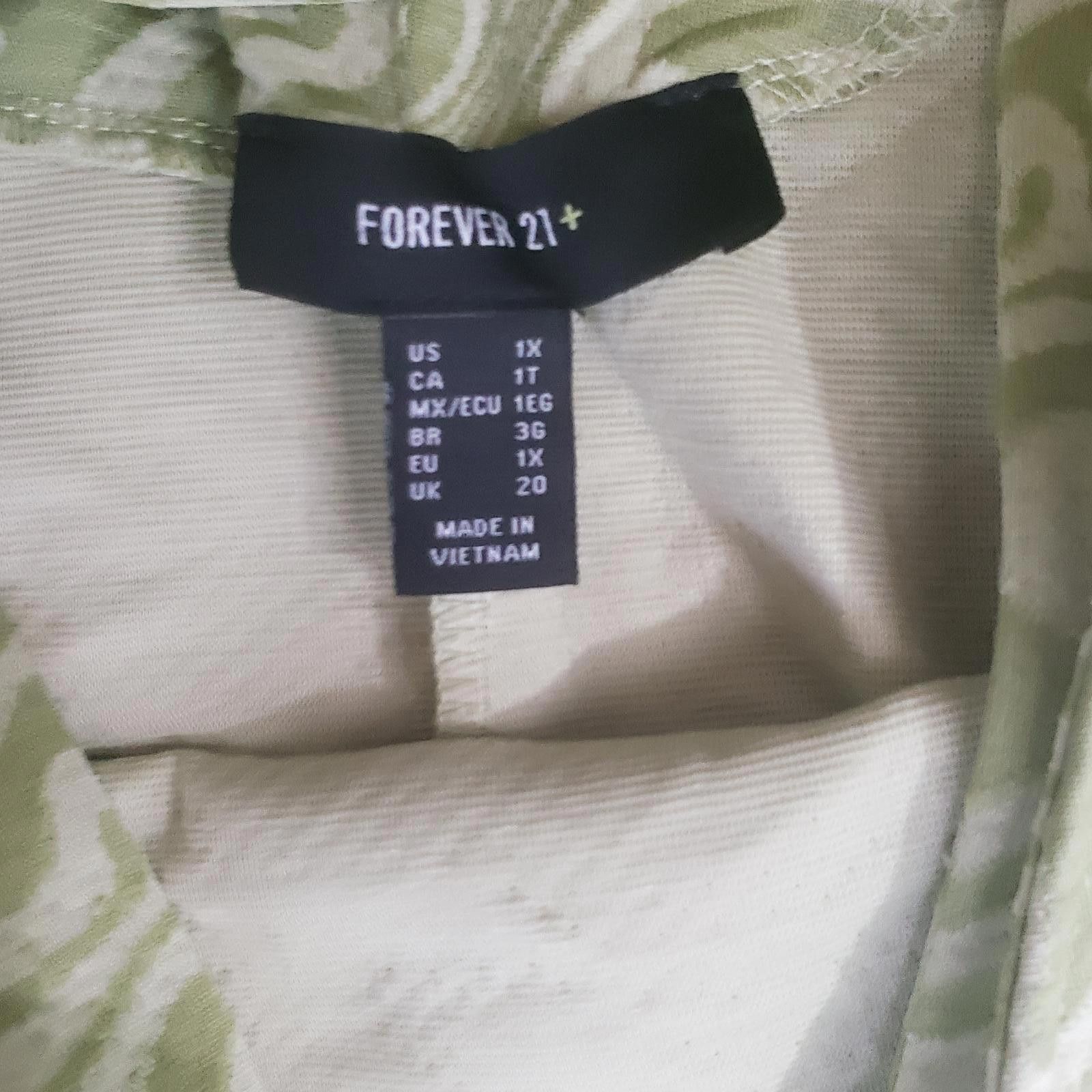 Forever 21 Forever 21 green marble retro Chic Green Swirl Pattern Dress Size XL / US 12-14 / IT 48-50 - 9 Thumbnail