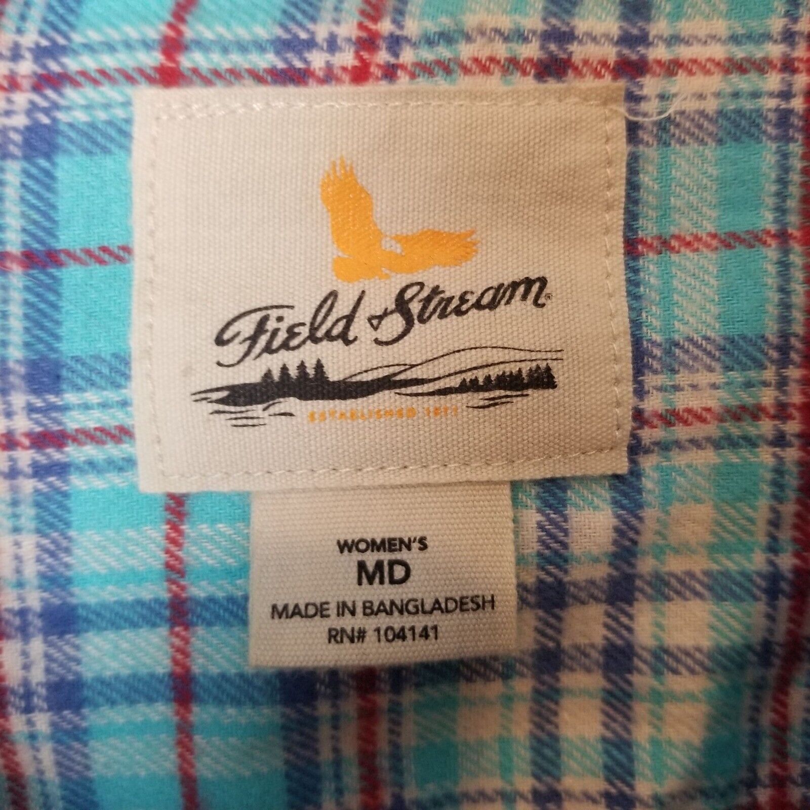 Field & Stream Field & Stream Womens Flannel Shirt Plaid Sz M Gorpcore Size US M / EU 48-50 / 2 - 6 Thumbnail