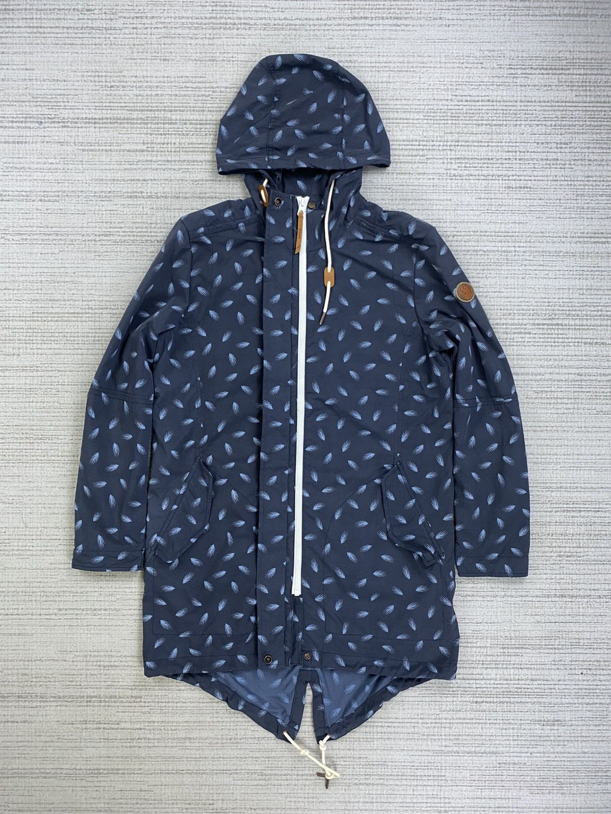 Timberland × Vintage Vintage Timberland Full Printed Long Jacket Hoodie Size US M / EU 48-50 / 2 - 5 Thumbnail
