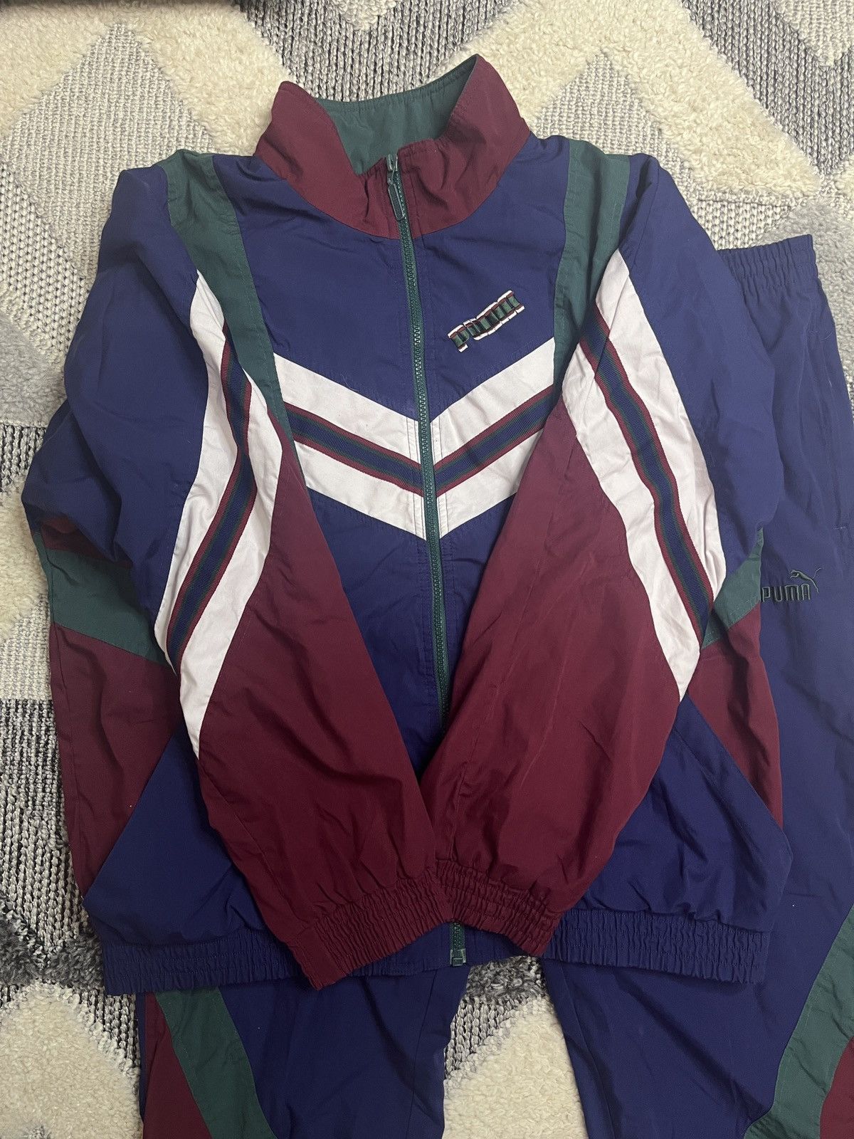 Puma × Vintage PUMA VINTAGE COSTUME ZIP SWEATSHIRT PANTS Size US L / EU 52-54 / 3 - 2 Thumbnail