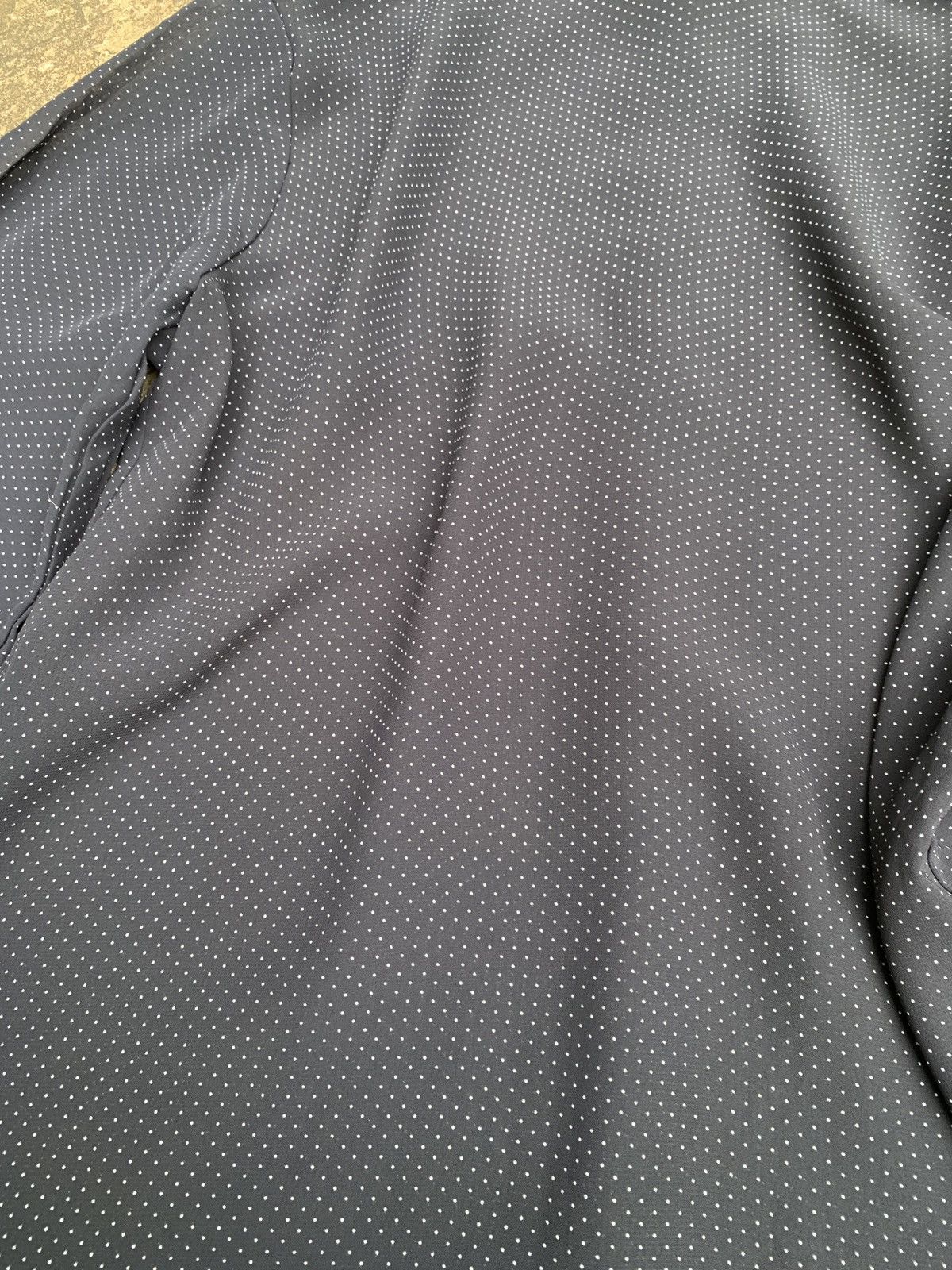 Japanese Brand Japanese Brand Trim Embroidery Mikro Polkadot Silk Shirt Size L / US 10 / IT 46 - 8 Thumbnail