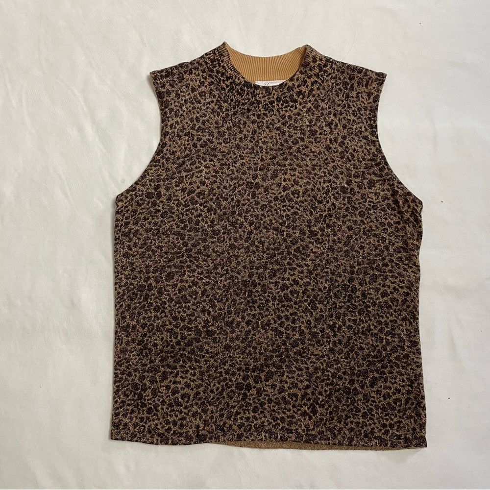 Other Kathie Lee Collection Animal Print Knit Top Size L Size L / US 10 / IT 46 - 6 Thumbnail