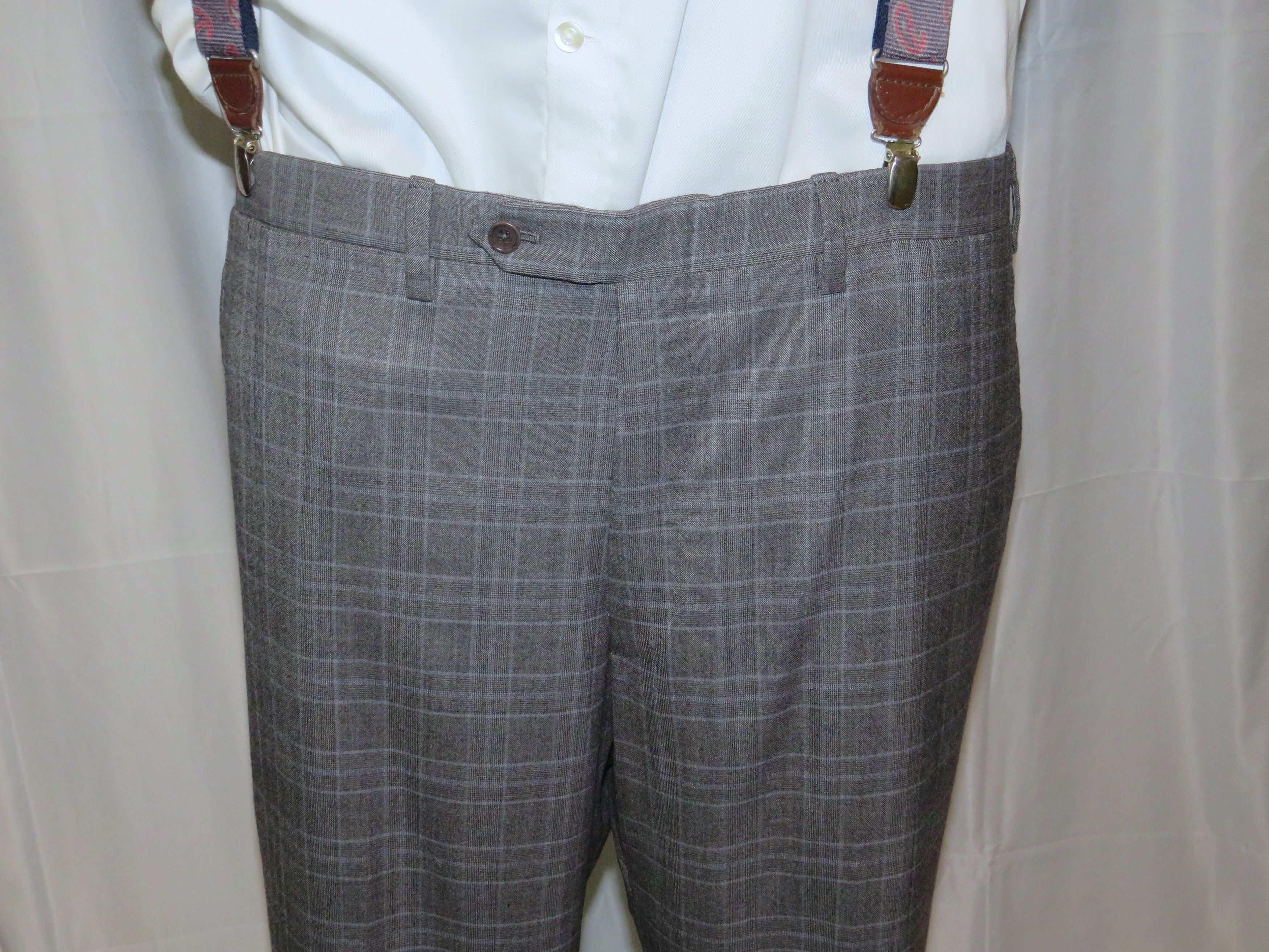 Kiton 13.2 Micron Super 210 Gray Plaid Three Button Suit 42R Size 42R - 13 Thumbnail