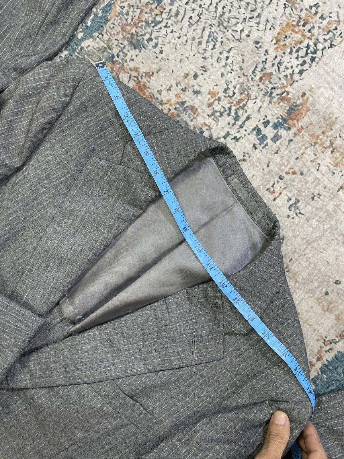 Yves Saint Laurent Yvest Saint Laurent Pinstripes Grey Blazer Size US S / EU 44-46 / 1 - 12 Thumbnail