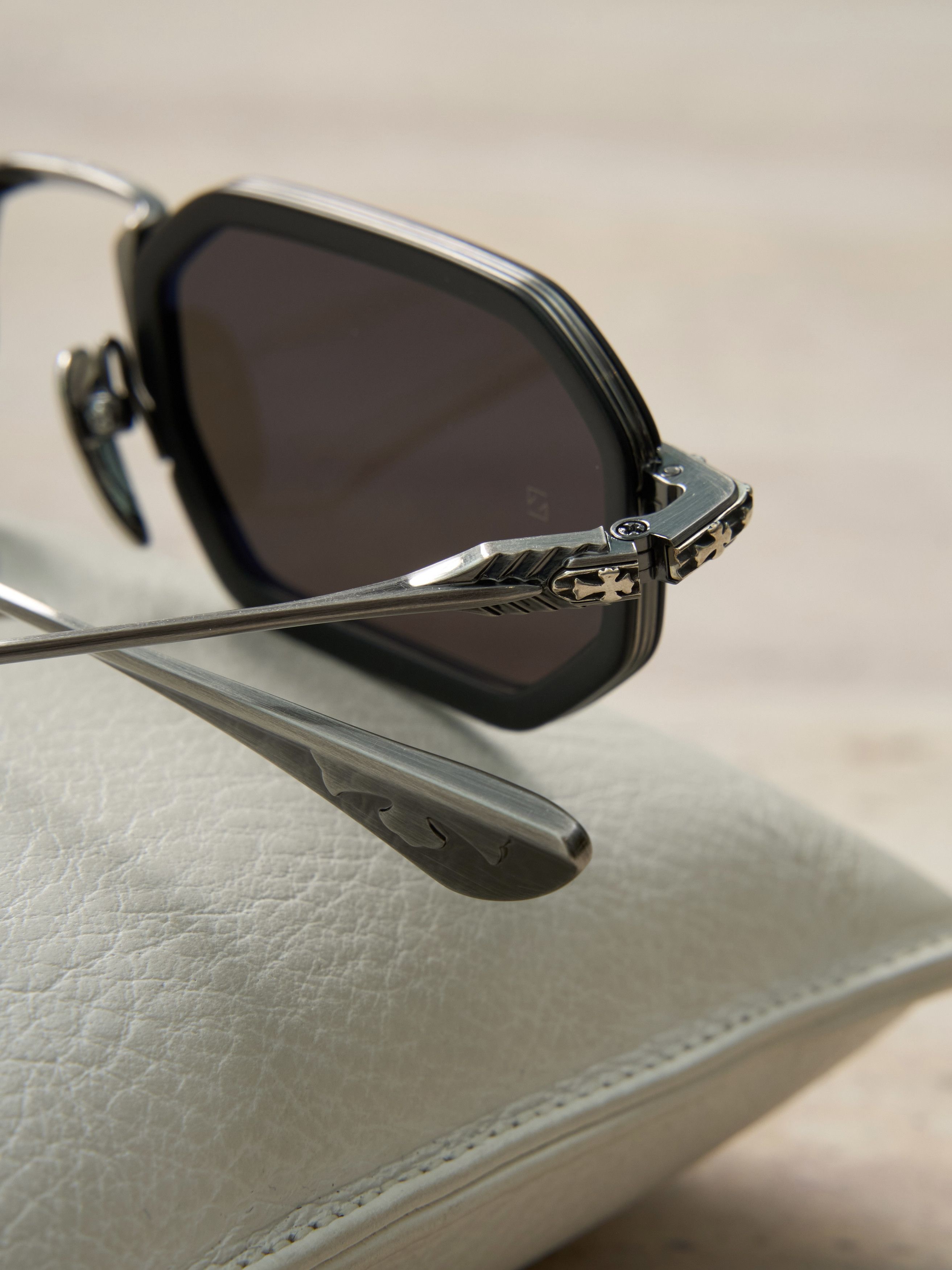 Chrome Hearts CHROME HEARTS STYLIDA MATTE BLACK/PEWTER - SUN Size ONE SIZE - 5 Thumbnail