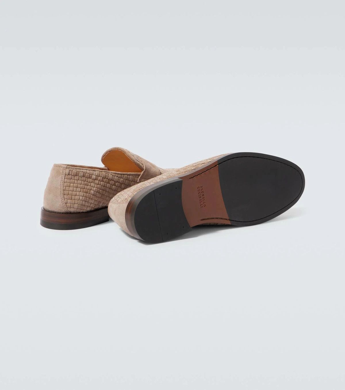 Brunello Cucinelli o1w1db10925 Pair Of Loafers in Beige Size US 10 / EU 43 - 6 Thumbnail