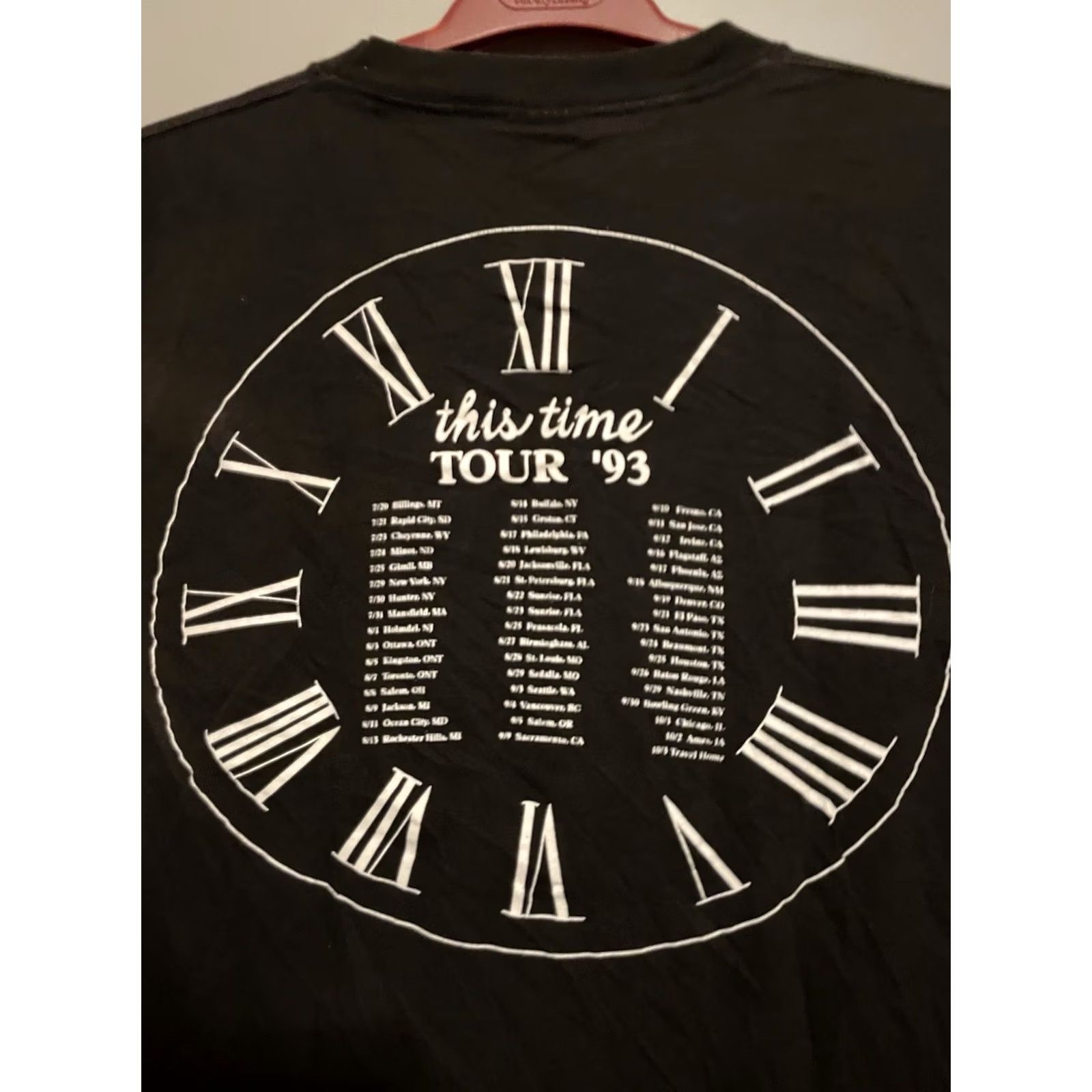 Vintage VINTAGE Brockum Worldwide Dwight Yoakam 1993 This Time Concert Tour Shirt XL Black Cotton T-Shirt Mens Short Sleeve Crew Neck Graphic Print Size US XL / EU 56 / 4 - 6 Thumbnail