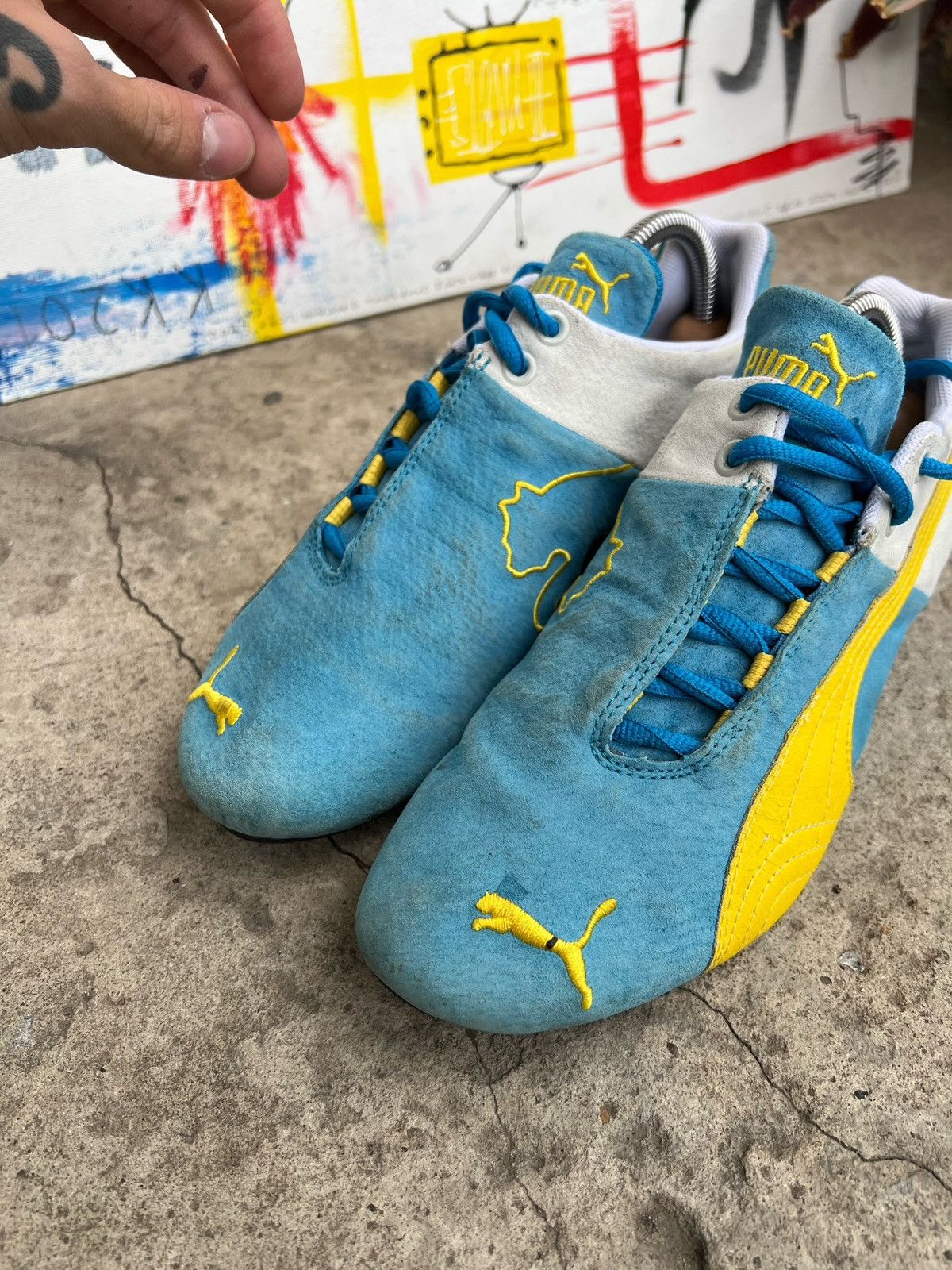 Puma × Vintage 2000s Puma Speedcat Suede Sneakers Japanese Style y2k Size US 7.5 / EU 40-41 - 10 Thumbnail