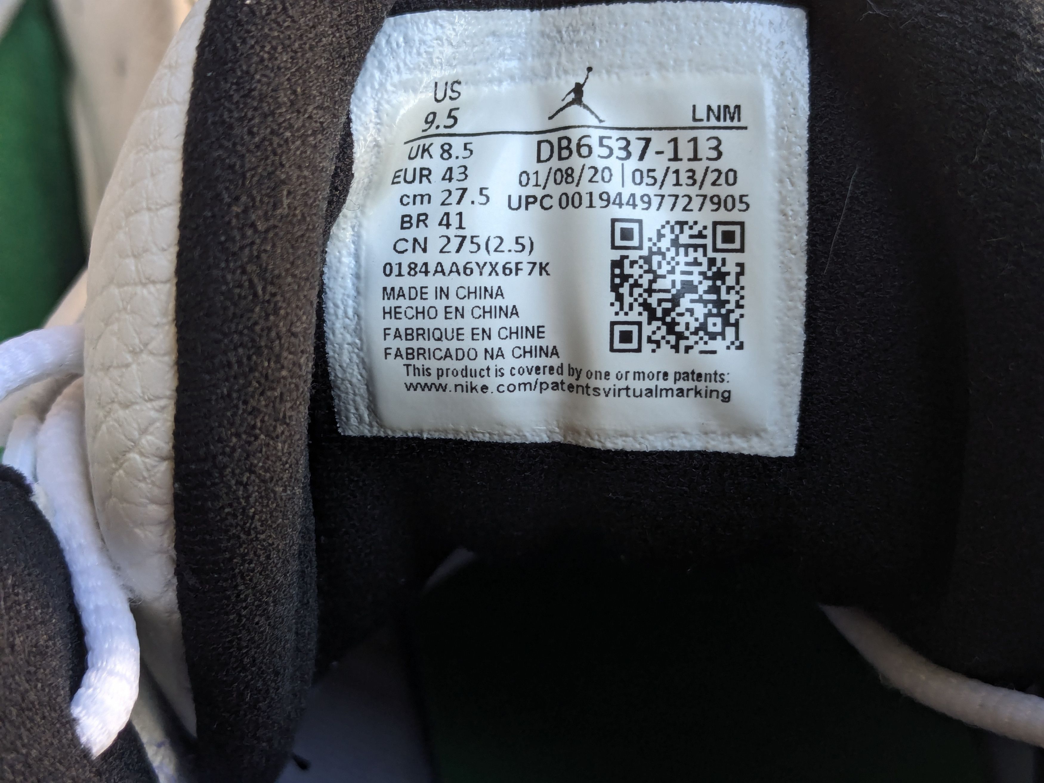 Jordan Brand Nike Air Jordan 13 Lucky Green Size 9.5 White DB6537-113 Size US 9.5 / EU 42-43 - 6 Thumbnail