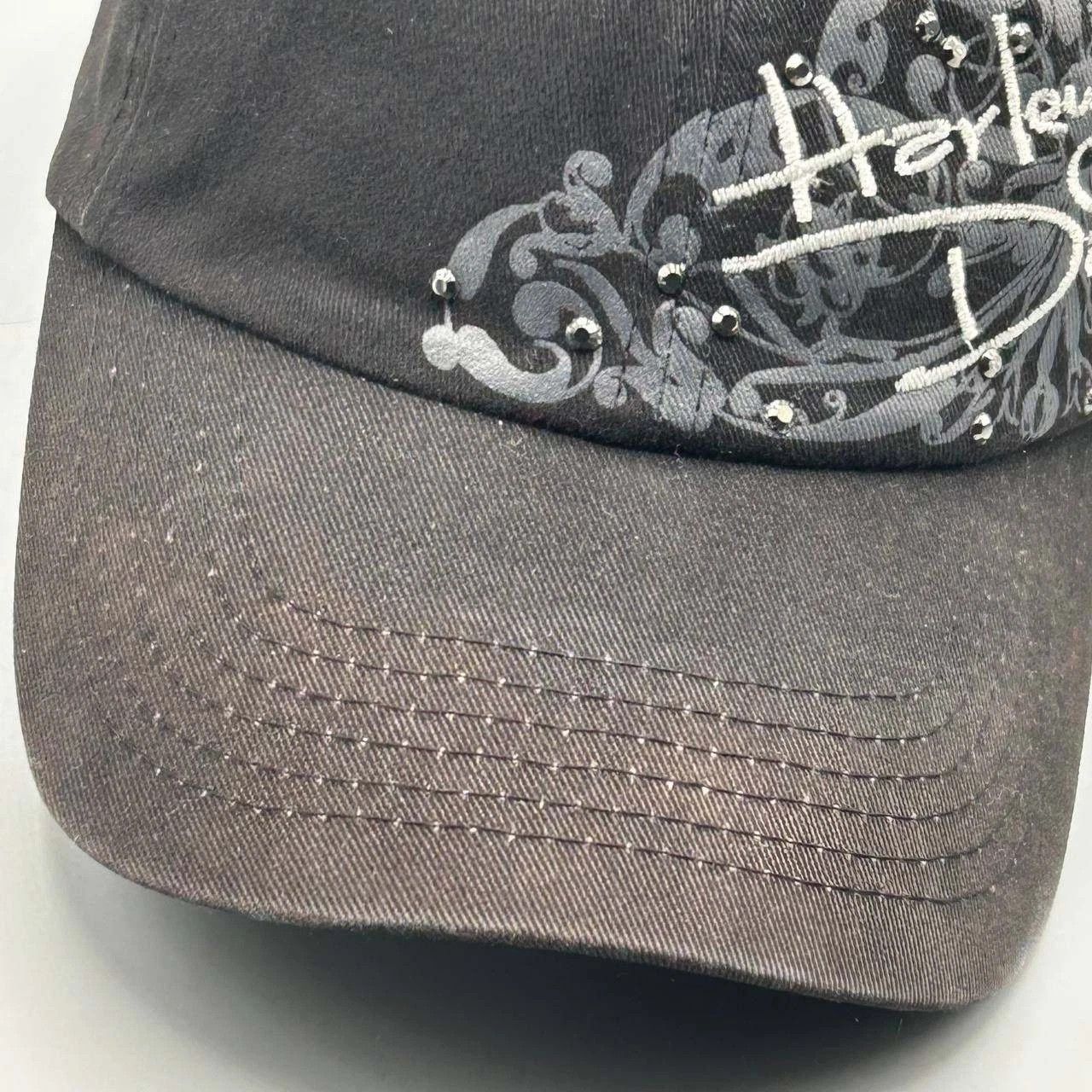 Harley Davidson Harley Davidson Motorcycles Embroidered Strap Back Cotton Size ONE SIZE - 3 Thumbnail