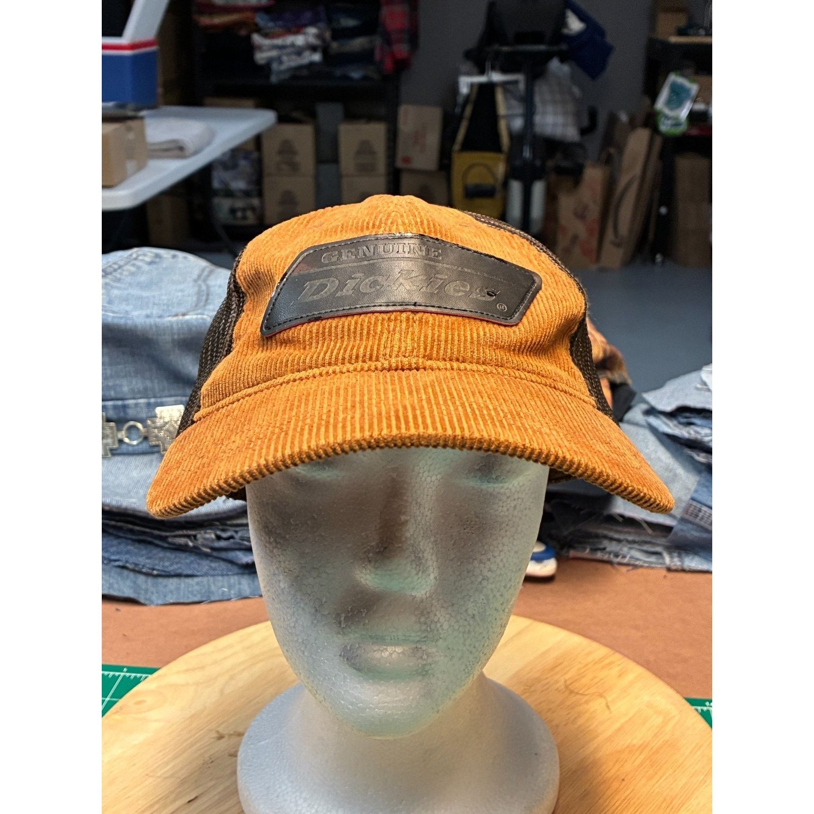 Dickies Genuine Dickies Corduroy Trucker Hat Orange Brown Mesh Size ONE SIZE - 1 Thumbnail