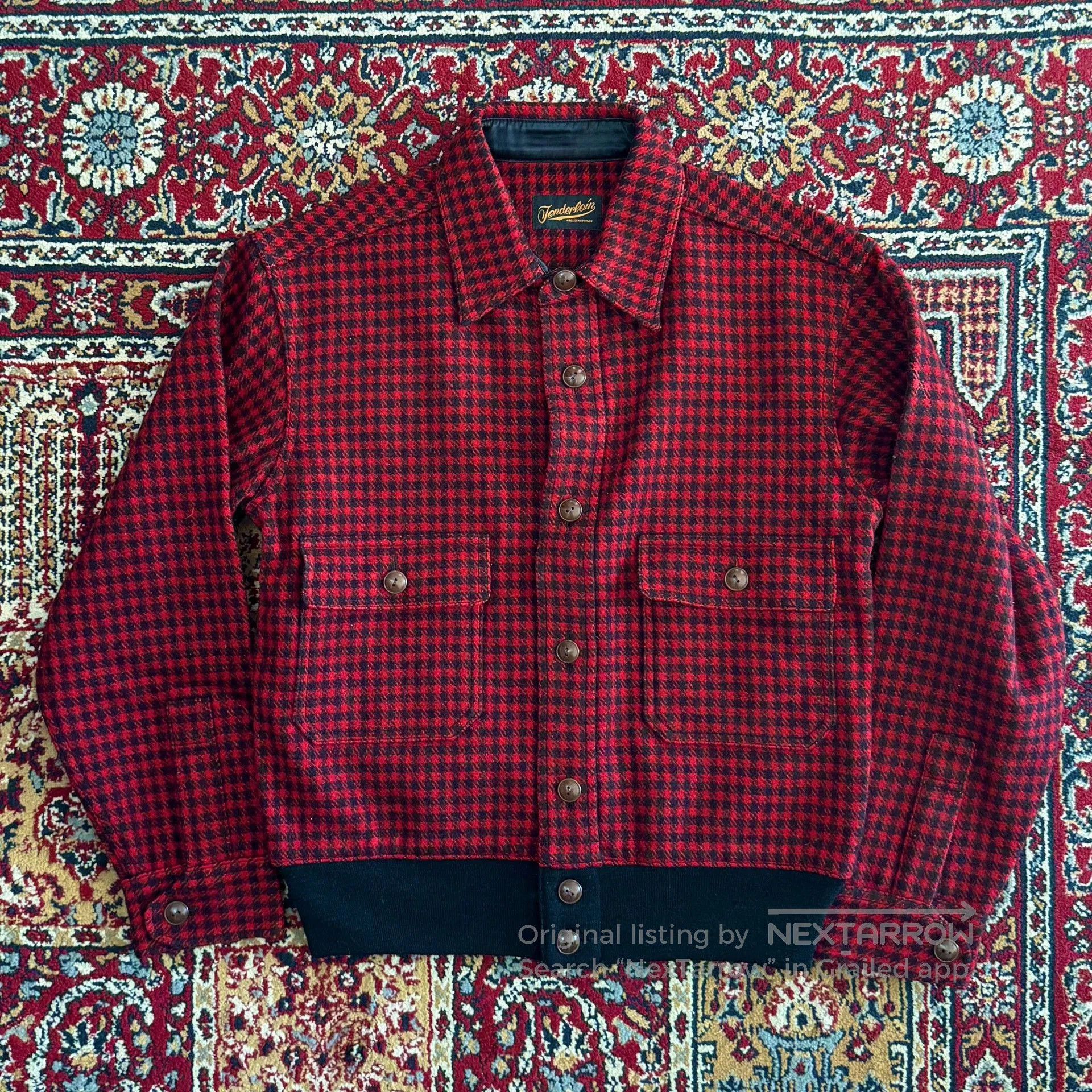 Vintage Wool Houndstooth Lumberjack Jacket. Size US S / EU 44-46 / 1 - 1 Thumbnail