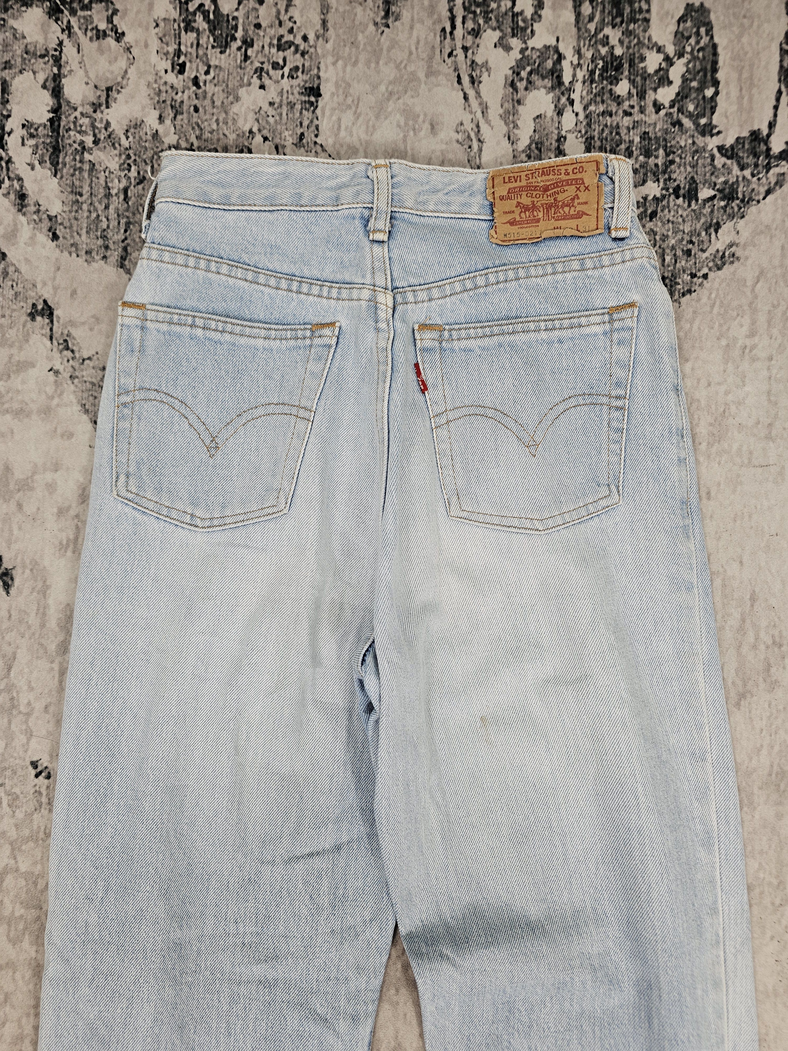 Levi's Vintage Clothing Vtg LEVIS W515 Sun Faded Light Blue High Rise Jeans L0548 Size 25" / US 0 / IT 36 - 7 Thumbnail