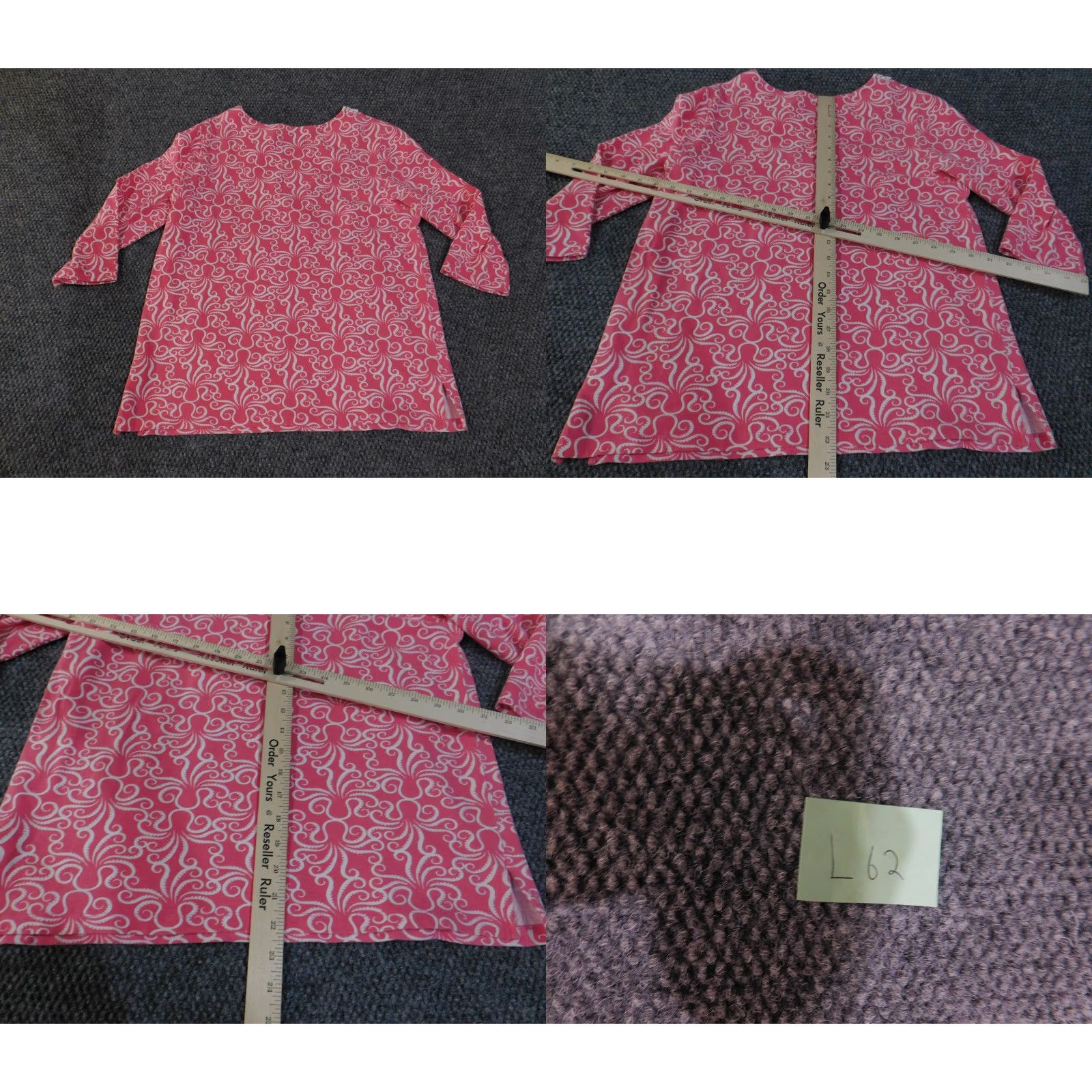 Vintage Alfred Dunner Shirt Womens Small Pink White Lace Trim V Neck 3/4 Sleeve Stretch Size S / US 4 / IT 40 - 8 Thumbnail