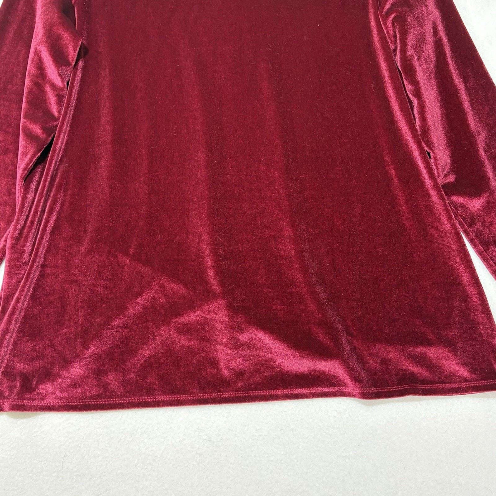 Other Quacker Factory Large Velour Sweatshirt Rhinestone Velvet Size L / US 10 / IT 46 - 12 Thumbnail