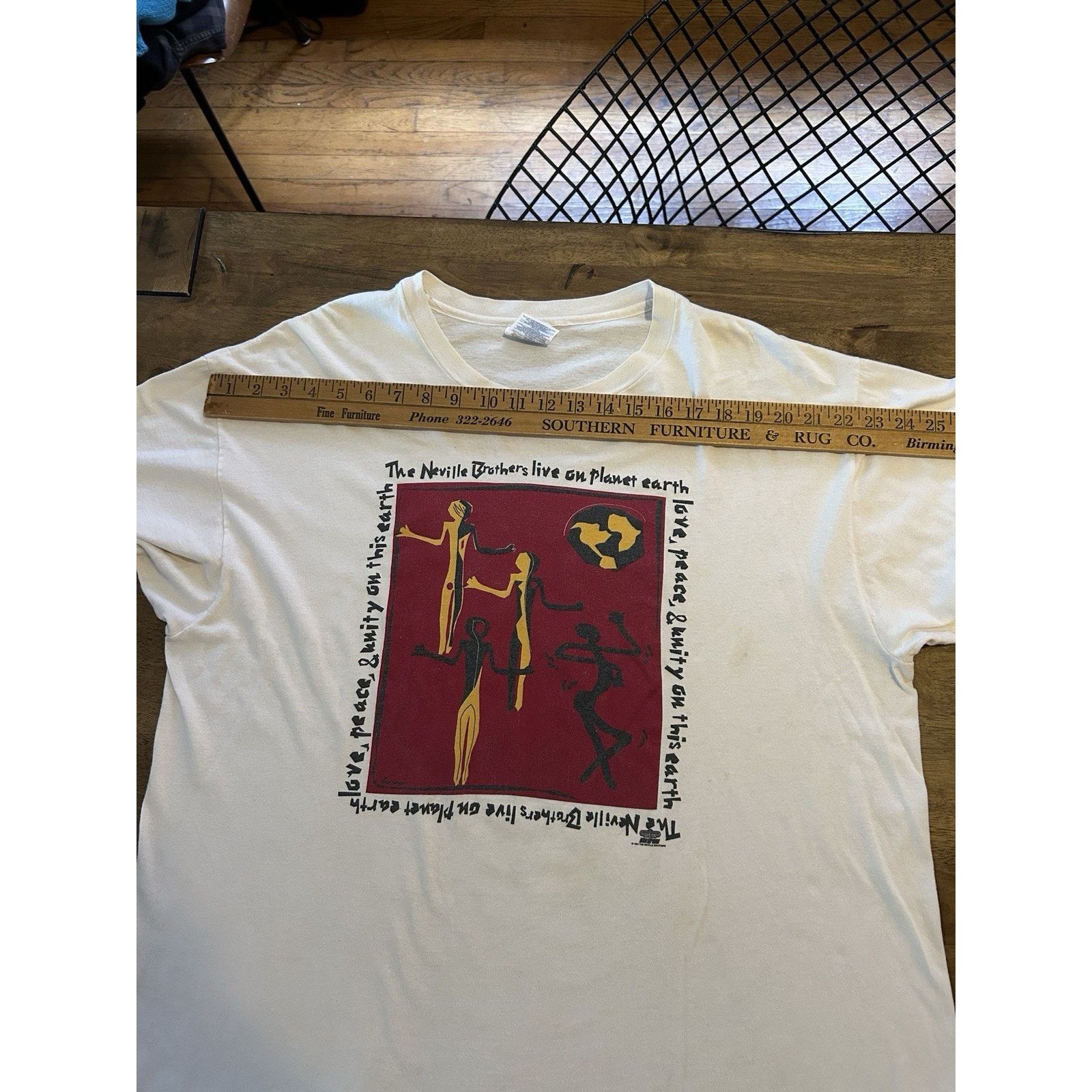 Hanes Vintage 90s 1994 The Neville Brothers Band T Shirt 2XL Size US XXL / EU 58 / 5 - 16 Thumbnail