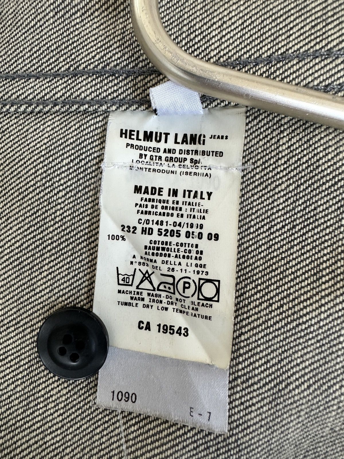 Helmut Lang Helmut Lang 1999 Vintage Denim Gray Jacket Women’s XS Size US XS / EU 42 / 0 - 13 Thumbnail