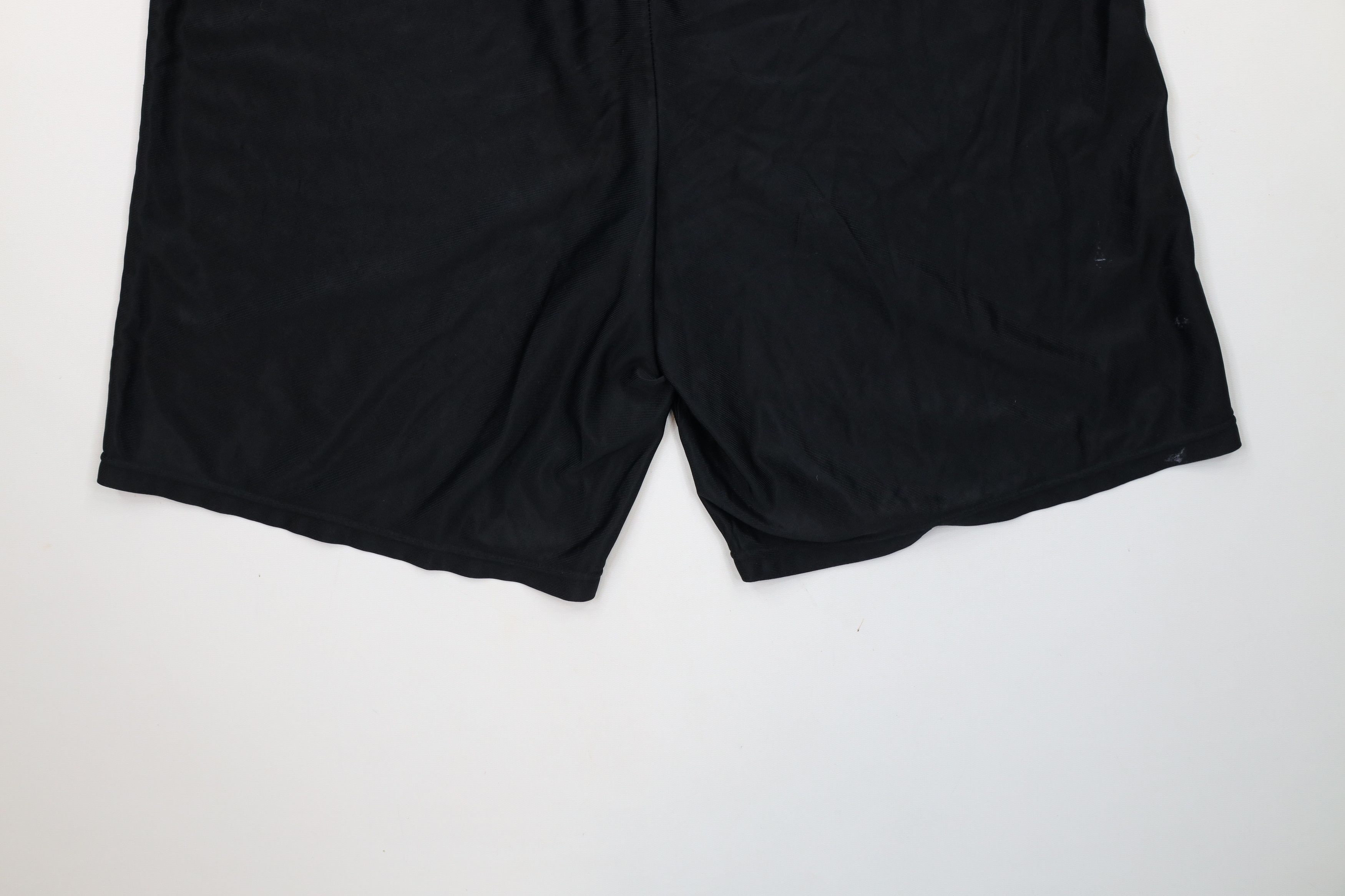 Nike × Vintage Vintage 90s Nike Travis Scott Mini Swoosh Shorts Black USA Size US 34 / EU 50 - 12 Thumbnail