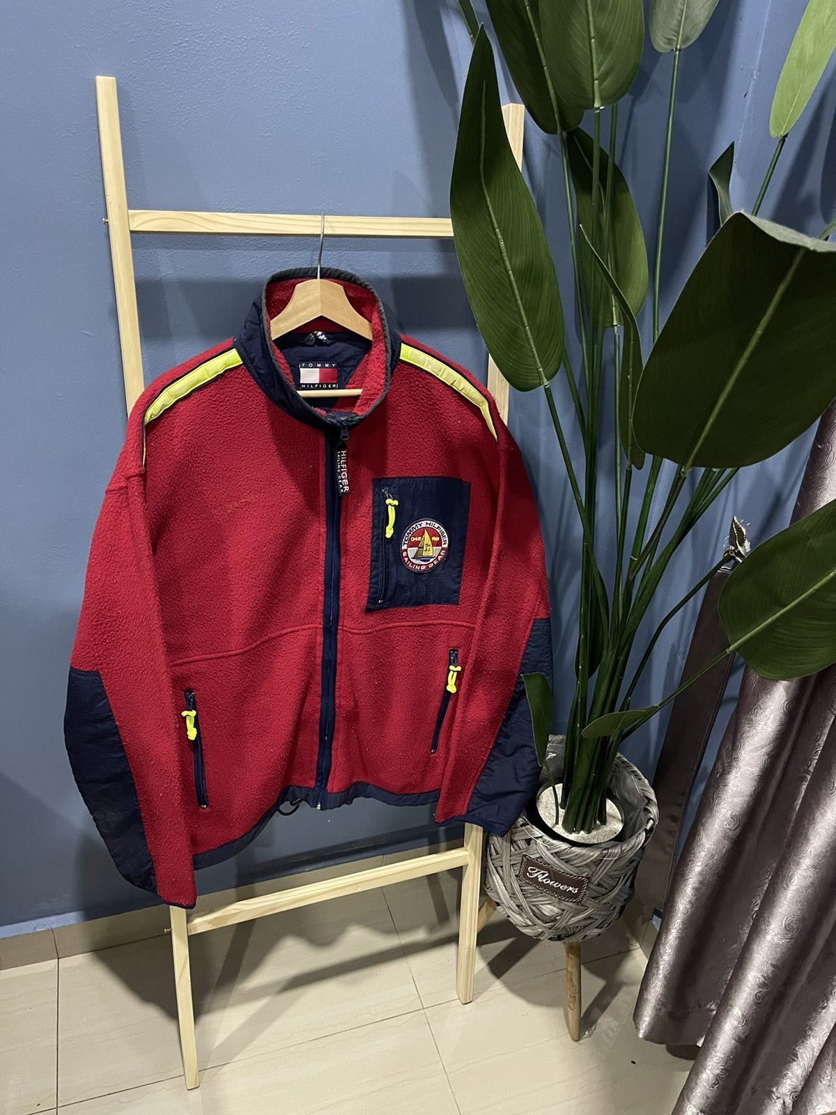 RARE! vintage tommy hilfiger sailing gear fleece jacket
