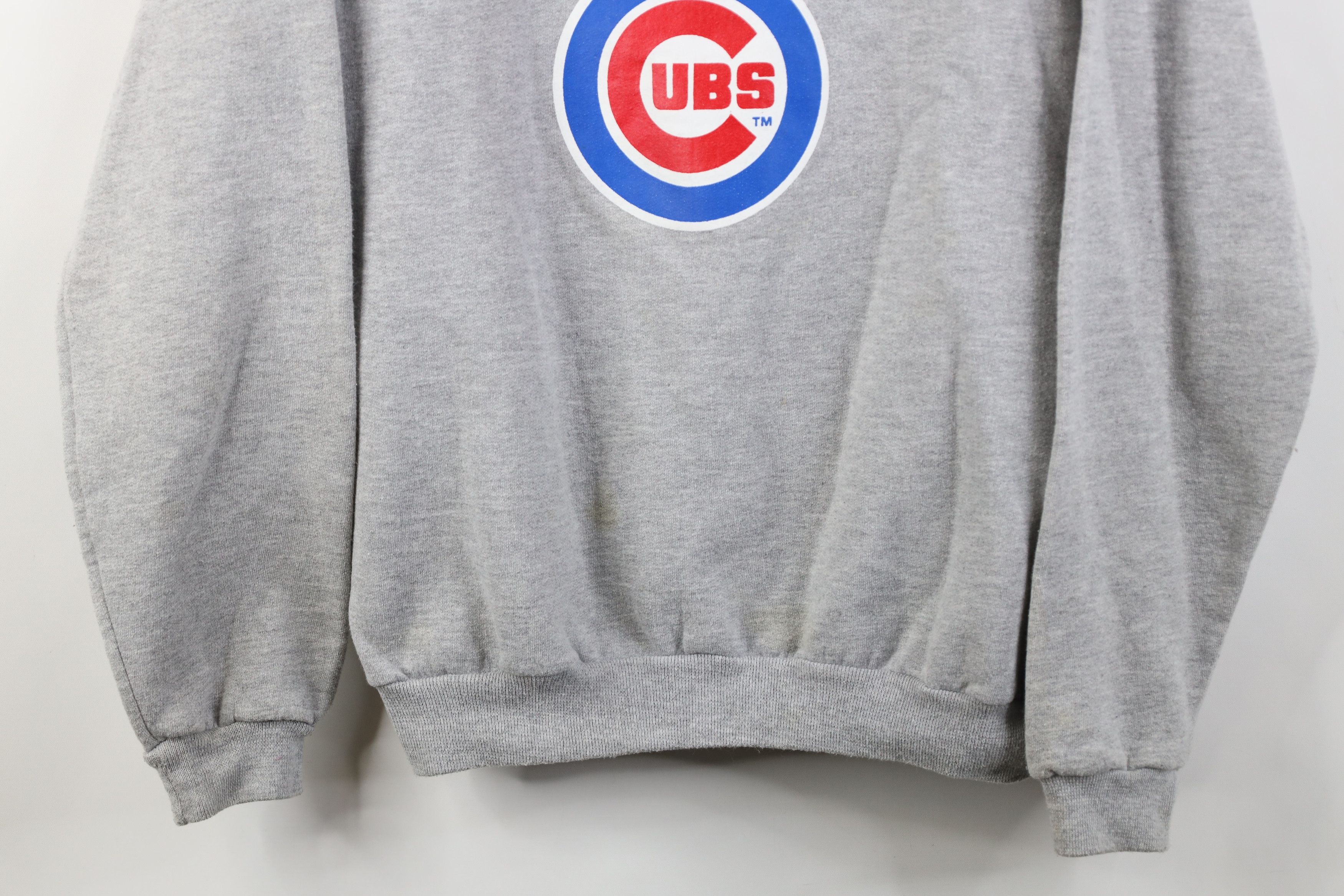 Vintage Vintage 90s Y2K Cubs Baseball Crewneck Sweatshirt Gray Size M / US 6-8 / IT 42-44 - 3 Thumbnail