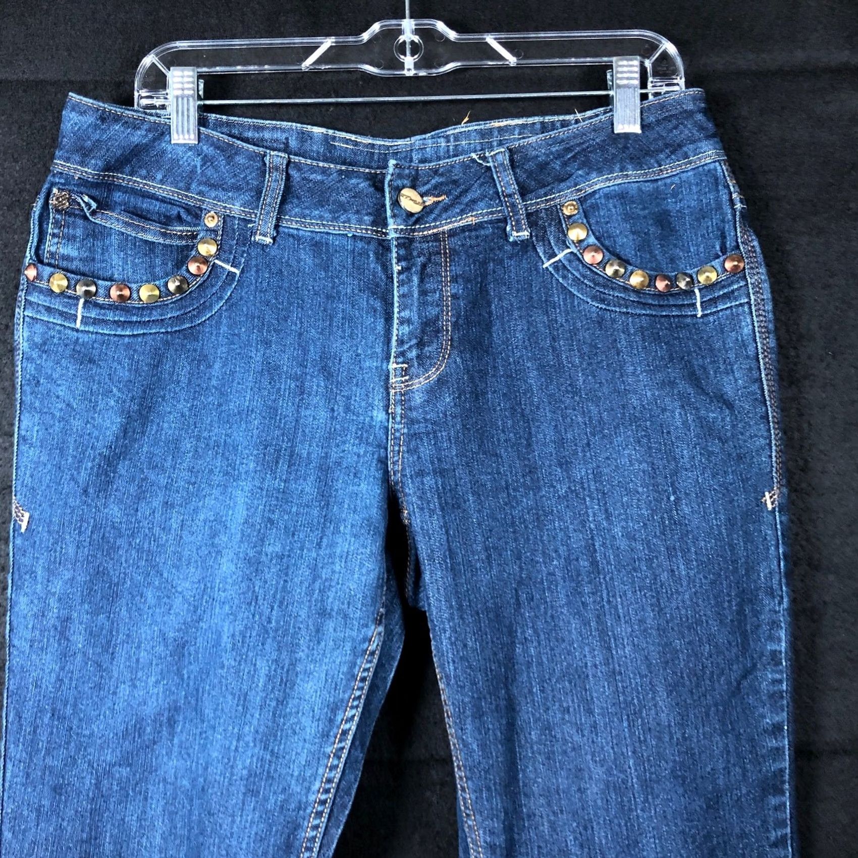 Rocawear Rocawear Womens Jeans Blue Denim Mid Rise Hannah Skinny Leg Stretch 33 Waist Jeans 5-Pocket Denim Cotton Spandex Womens Realese Size 24" / US 00 / IT 34 - 2 Thumbnail