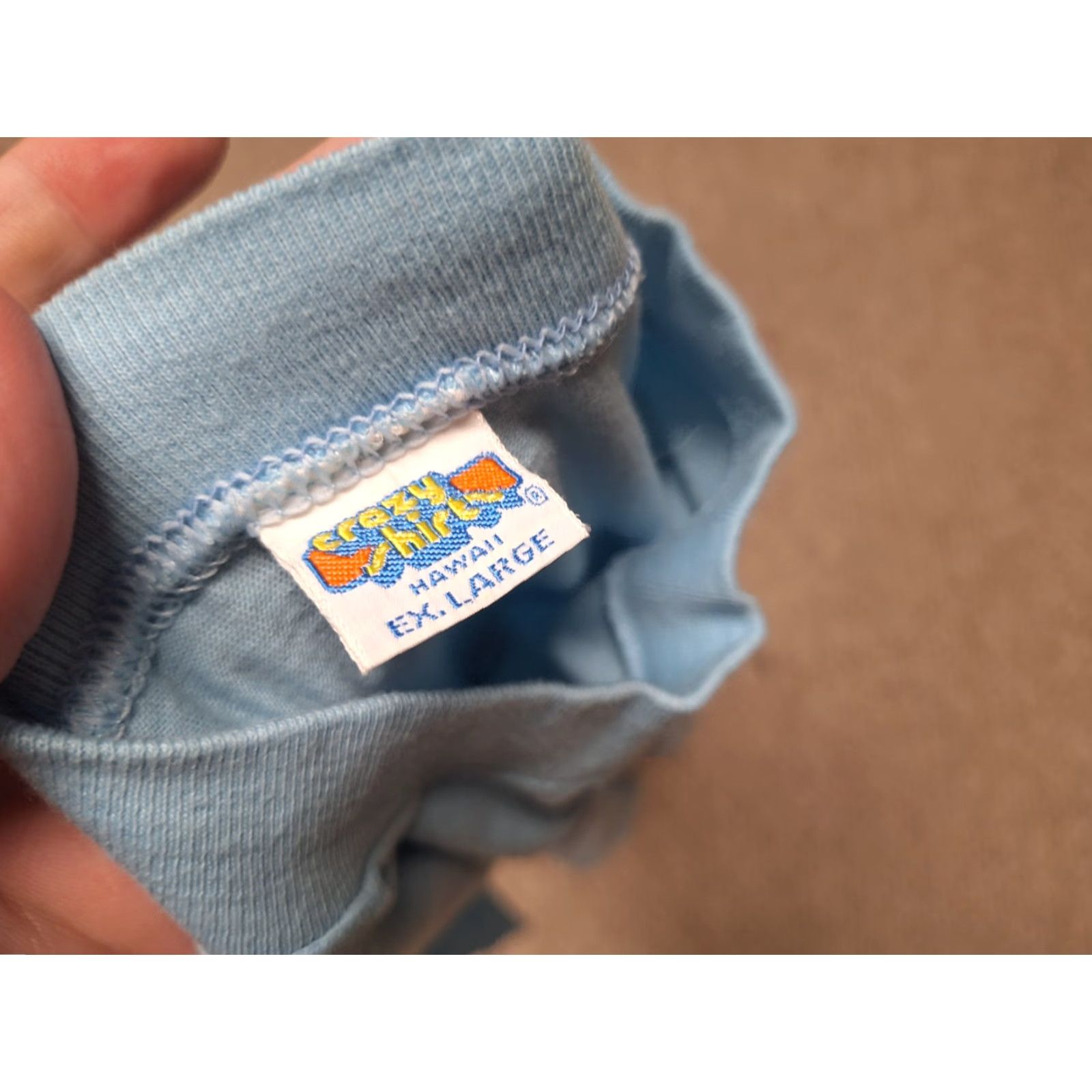 Hanes VINTAGE 70s HANES T-Shirt Unisex Adults XL Crew Neck Short Sleeve Blue Peace Animals Nature 70s Size US XL / EU 56 / 4 - 2 Thumbnail