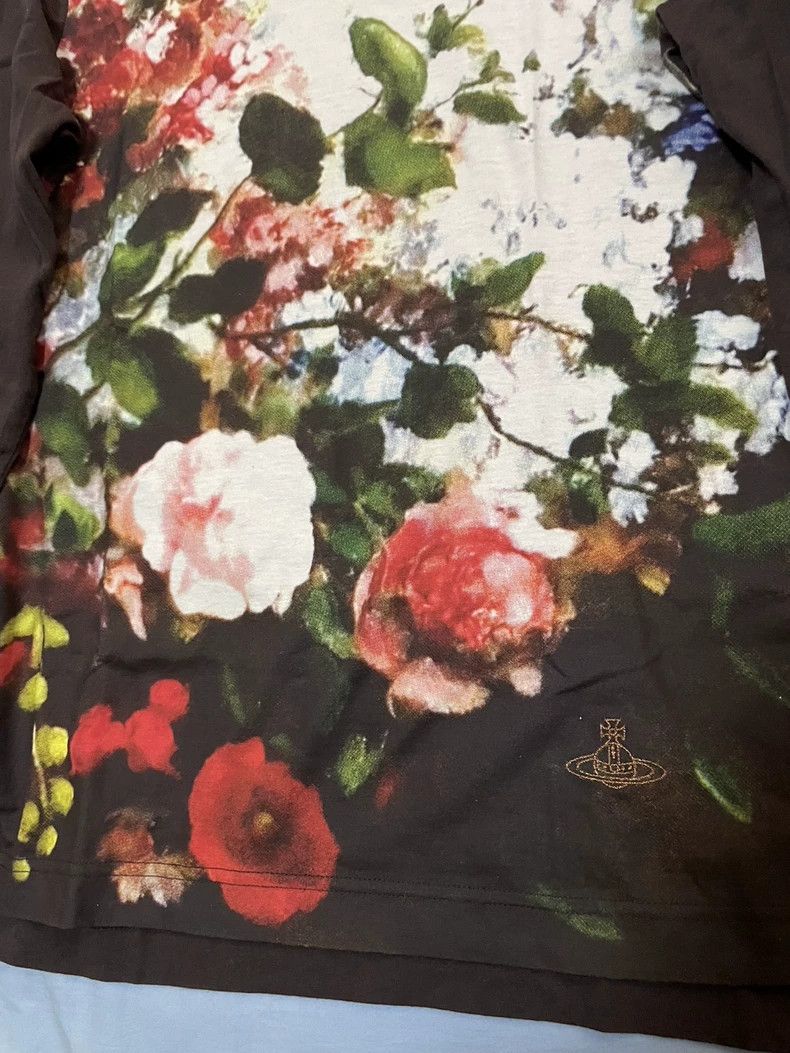 Vivienne Westwood Vivienne Westwood size3 Paint a floral long-sleeved T-shirt Size M / US 6-8 / IT 42-44 - 3 Thumbnail