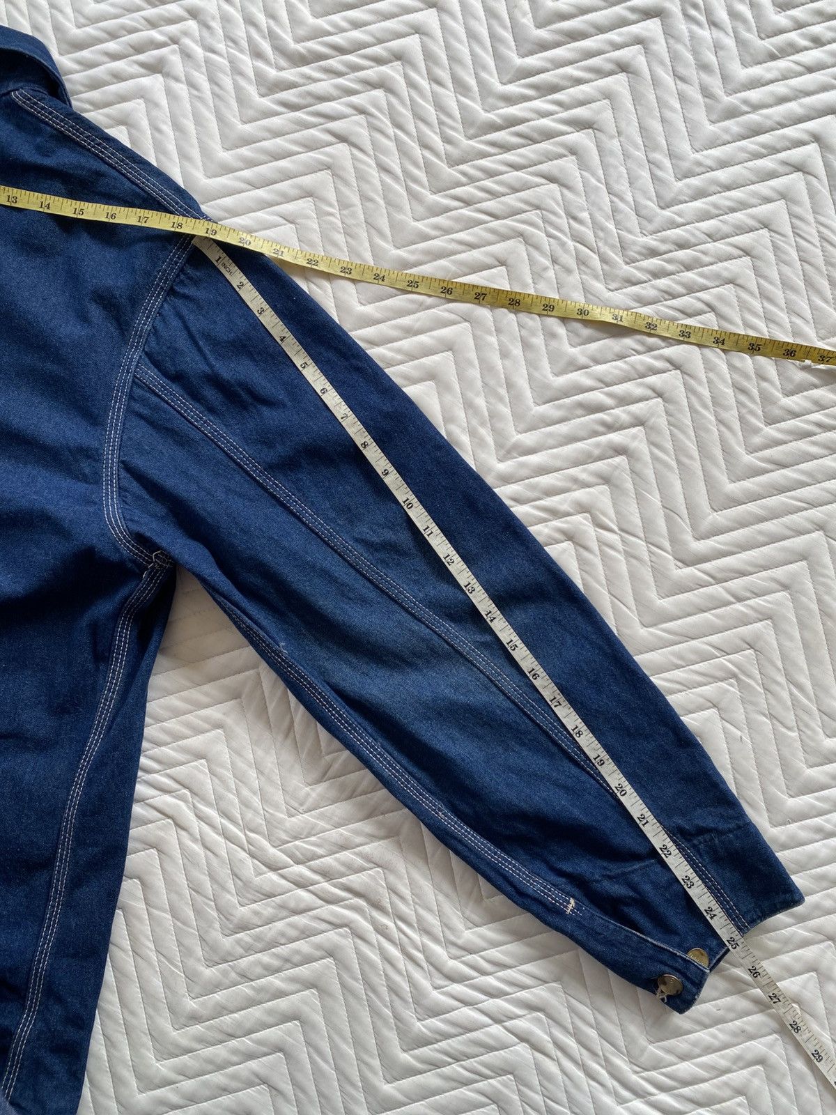 Carhartt 🔨 Vintage 80s/90s Carhartt Denim Chore Jacket - Made in USA Size US L / EU 52-54 / 3 - 11 Thumbnail