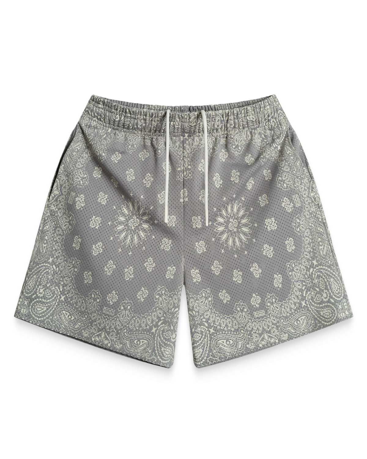 Bravest Studios Screen Printed Paisley Two Tone Shorts Concrete Size US 36 / EU 52 - 1 Preview