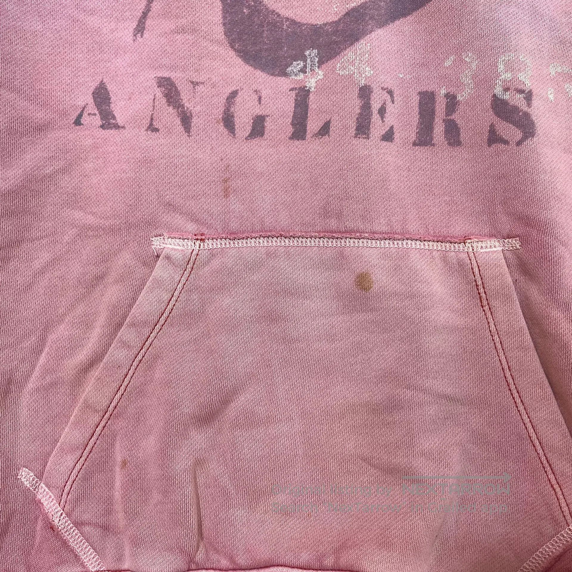 RRL Ralph Lauren vintage pink double RL hoodie with graphic. Size US S / EU 44-46 / 1 - 9 Thumbnail