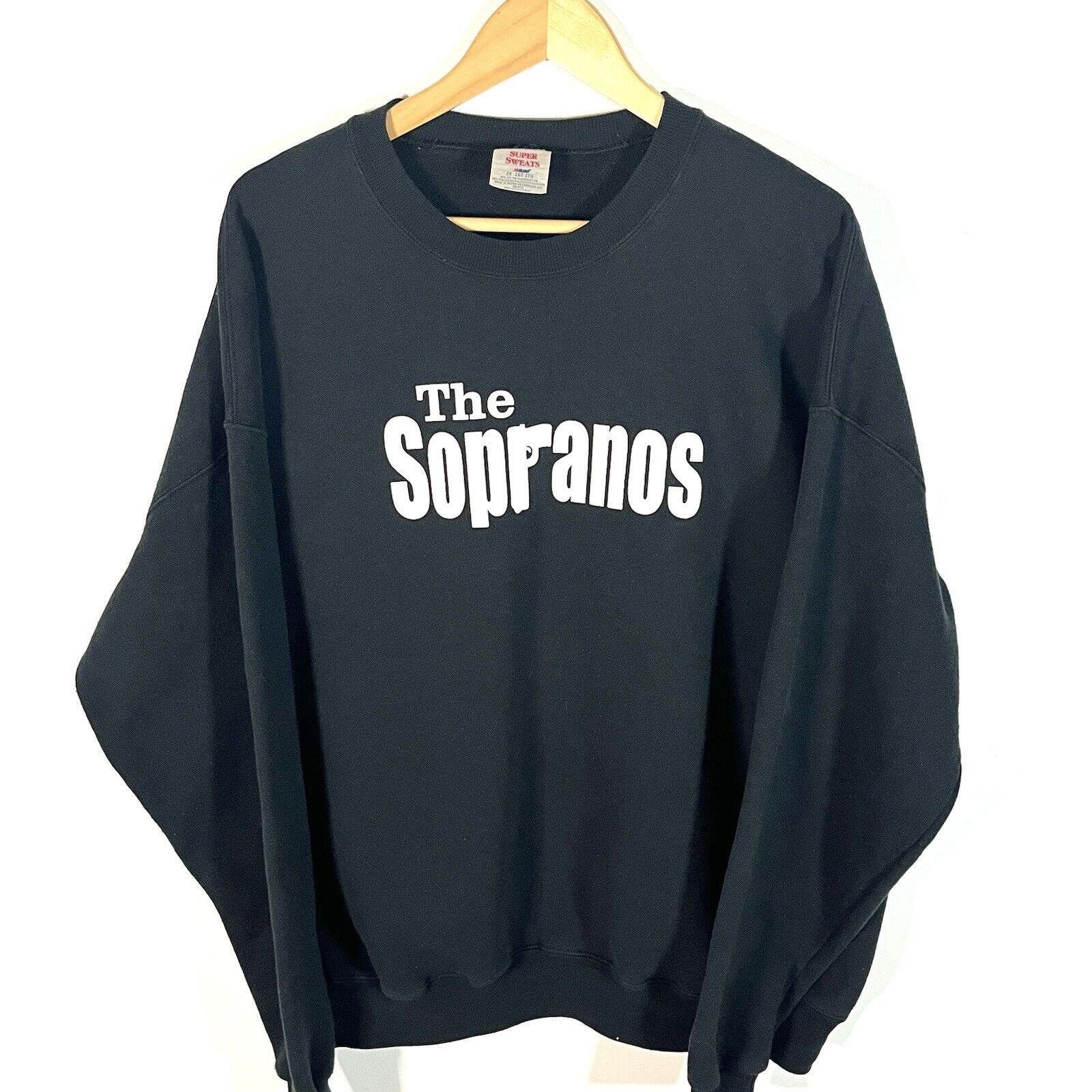 image of Jerzees x Vintage VTG 1990’S Hbo The Sopranos Crewneck Sweater 2Xl Black, Men's