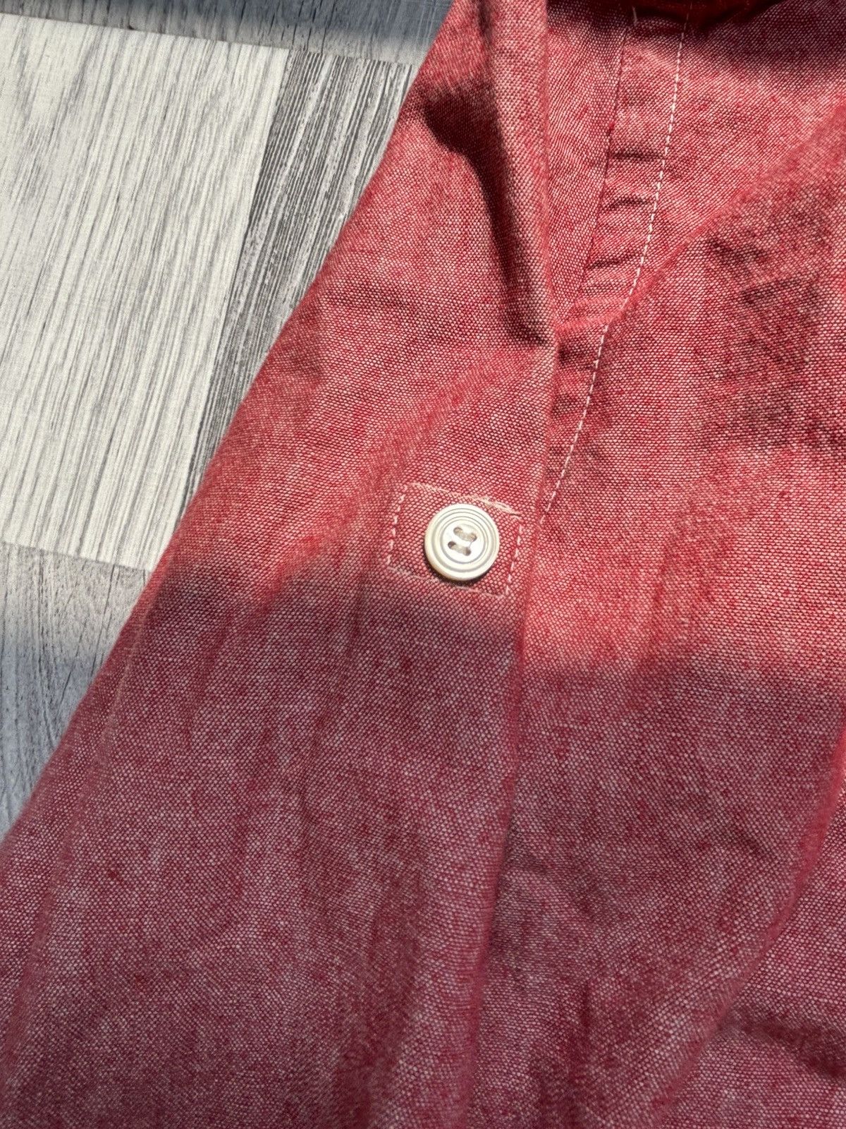 Comme des Garcons Junya Watanabe Man AD2010 Short Sleeve Pink BD Shirt Size US M / EU 48-50 / 2 - 11 Thumbnail