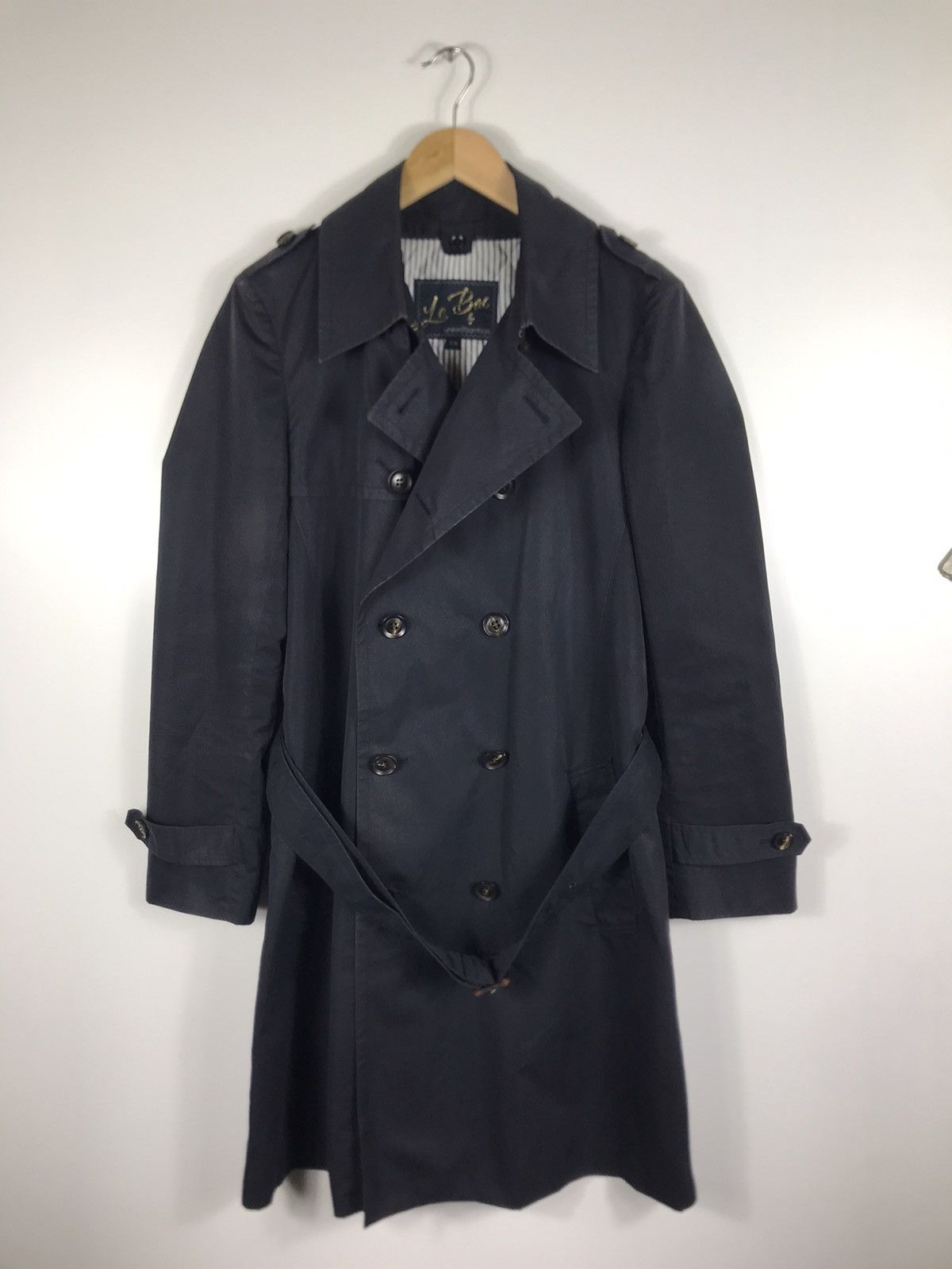United Bamboo ⚡️Vintage Le Bac United Bamboo Double Breast Trench Long Coat Size S / US 4 / IT 40 - 8 Thumbnail