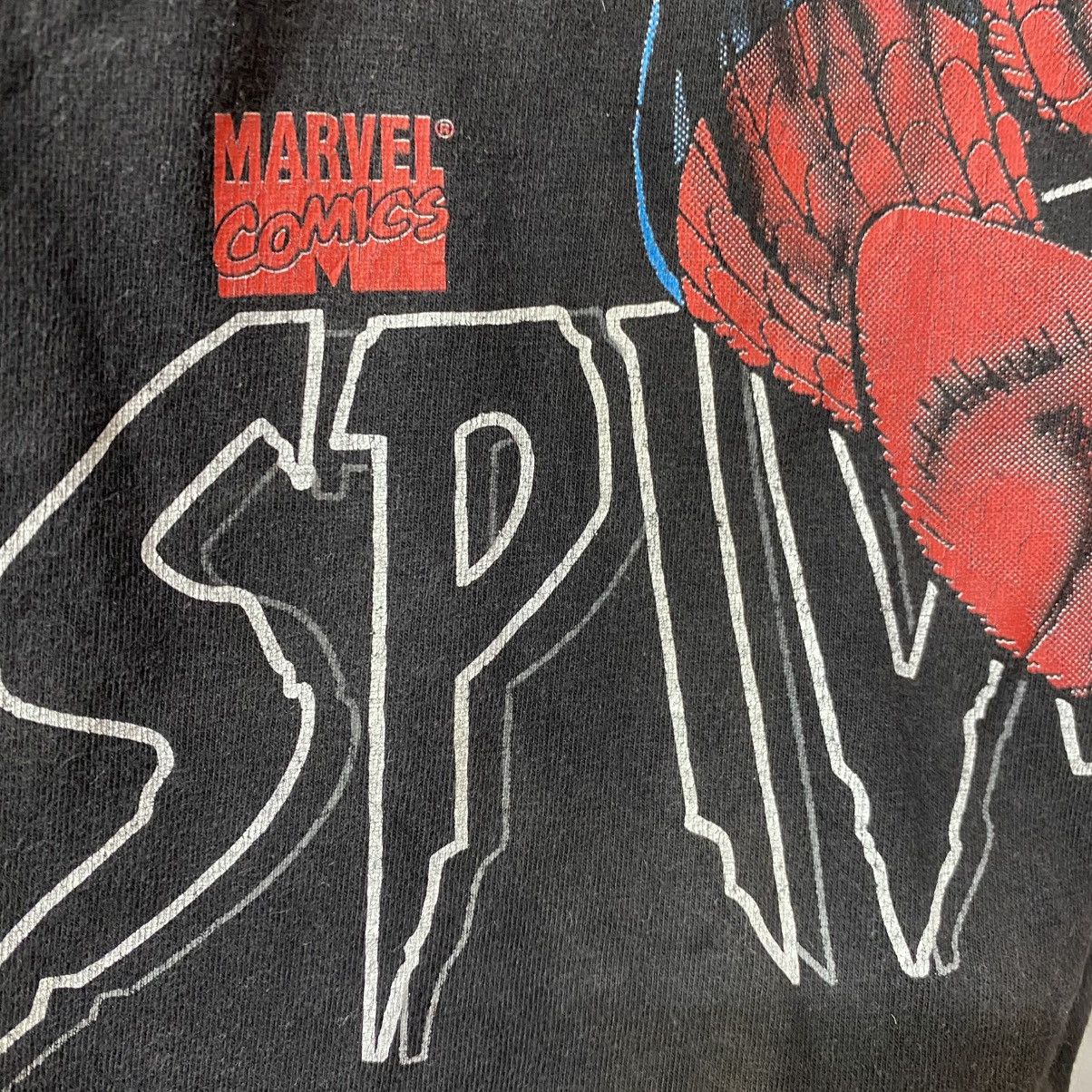 Marvel Comics Vintage 90s Spider-Man vs Green Goblin Distressed Faded Tee Size US XL / EU 56 / 4 - 5 Thumbnail