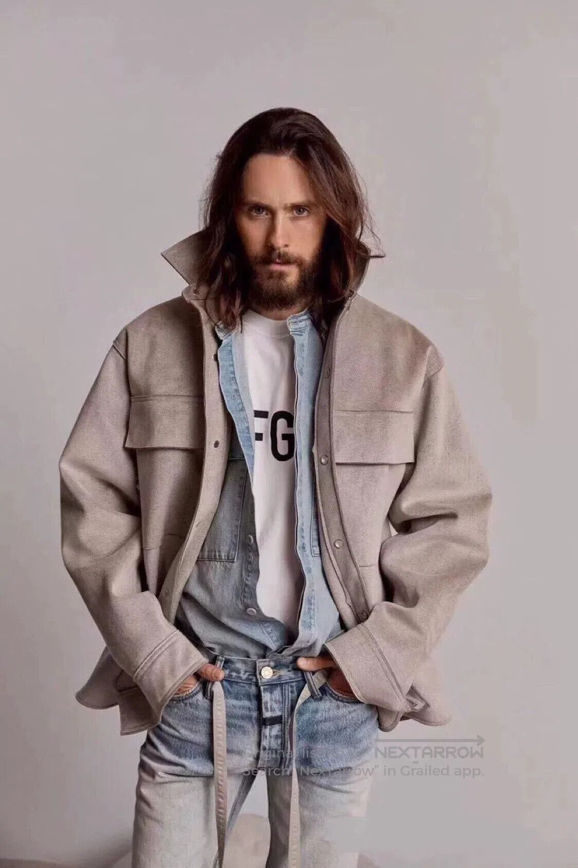 Fear of God Fear Of God 6th Gray Suede Jacket. Size US L / EU 52-54 / 3 - 9 Thumbnail