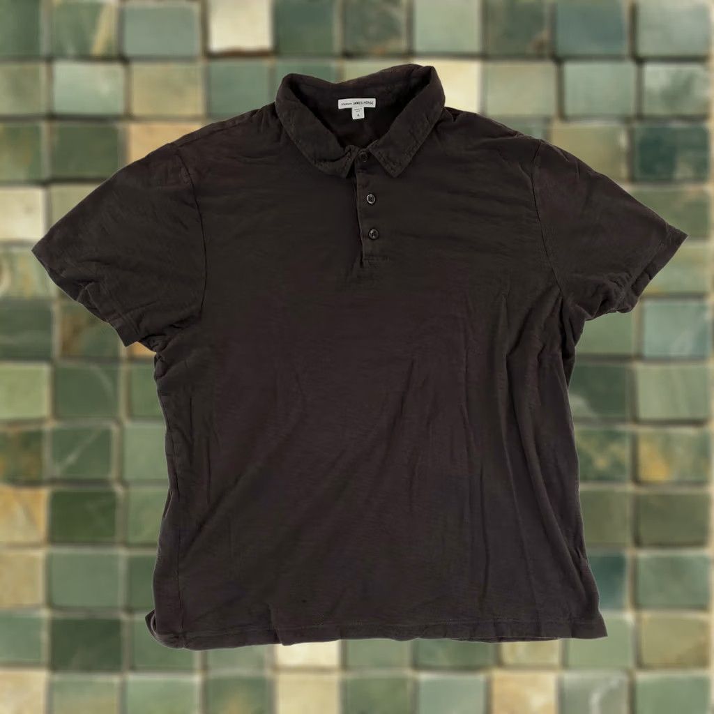 James Perse James Perse Polo Shirt Dark Gray Short Sleeve Mens XL Size 4 Size US XL / EU 56 / 4 - 1 Thumbnail