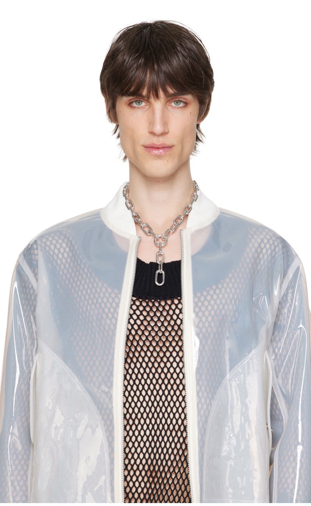 Undercover Undercover X Justin Davis Edition Silver Chain Necklace Size ONE SIZE - 2 Thumbnail
