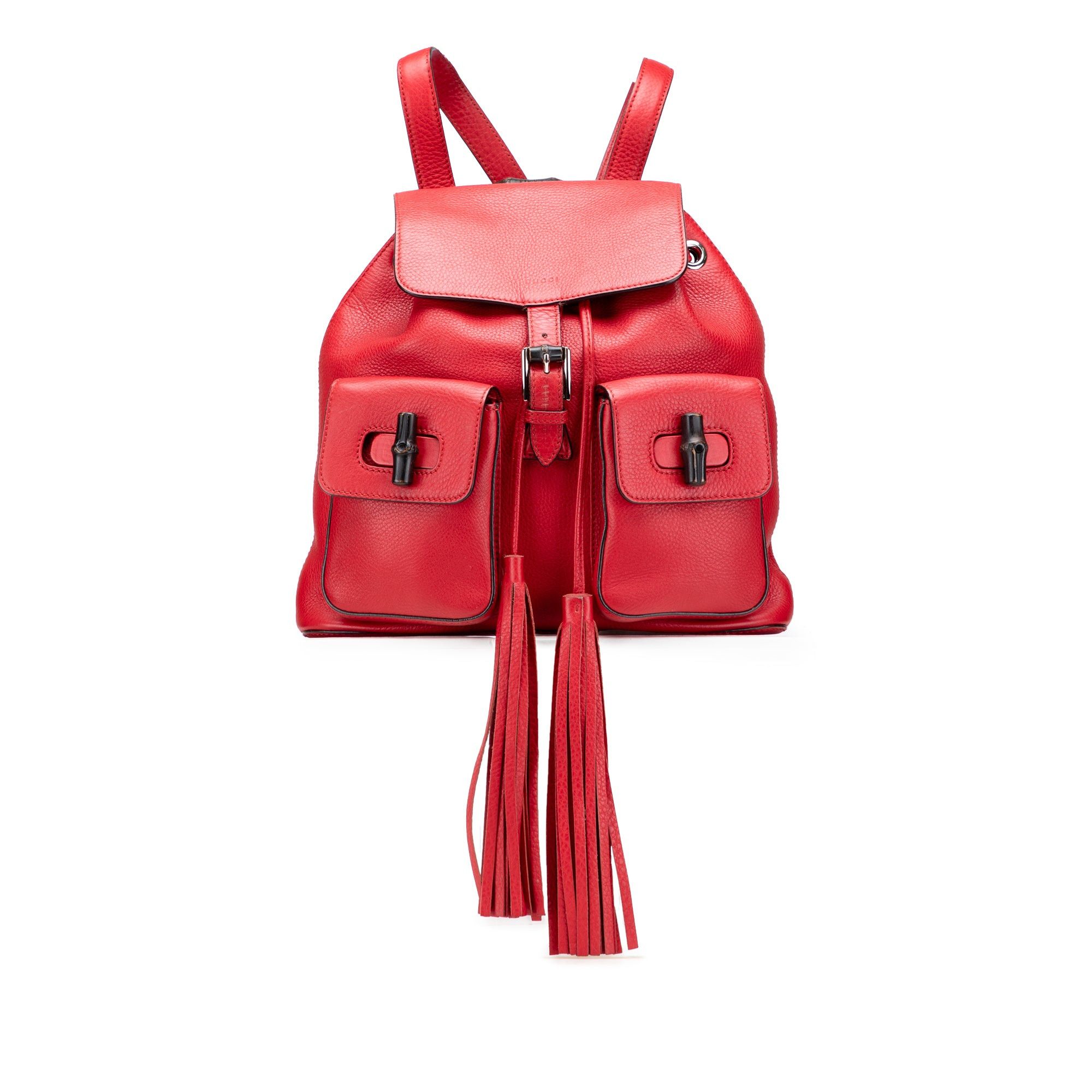 Gucci Leather Bamboo Tassel Backpack Size ONE SIZE - 1 Thumbnail