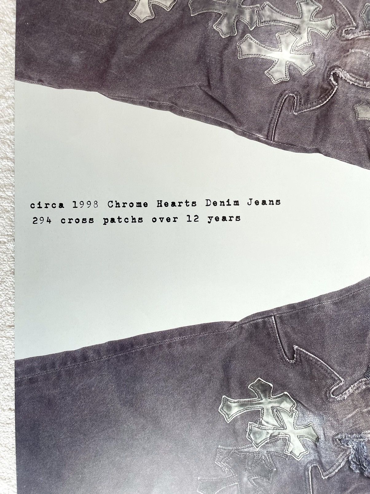 Chrome Hearts Chrome Hearts pants 9x11 Framed magazine cutout poster Size ONE SIZE - 2 Thumbnail
