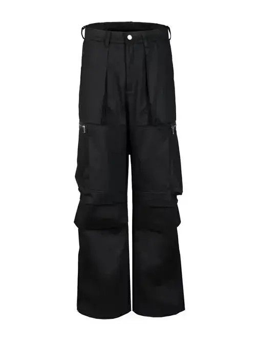 Jean hiphop utility flared pleated cargo pants Size US 32 / EU 48 - 3 Thumbnail