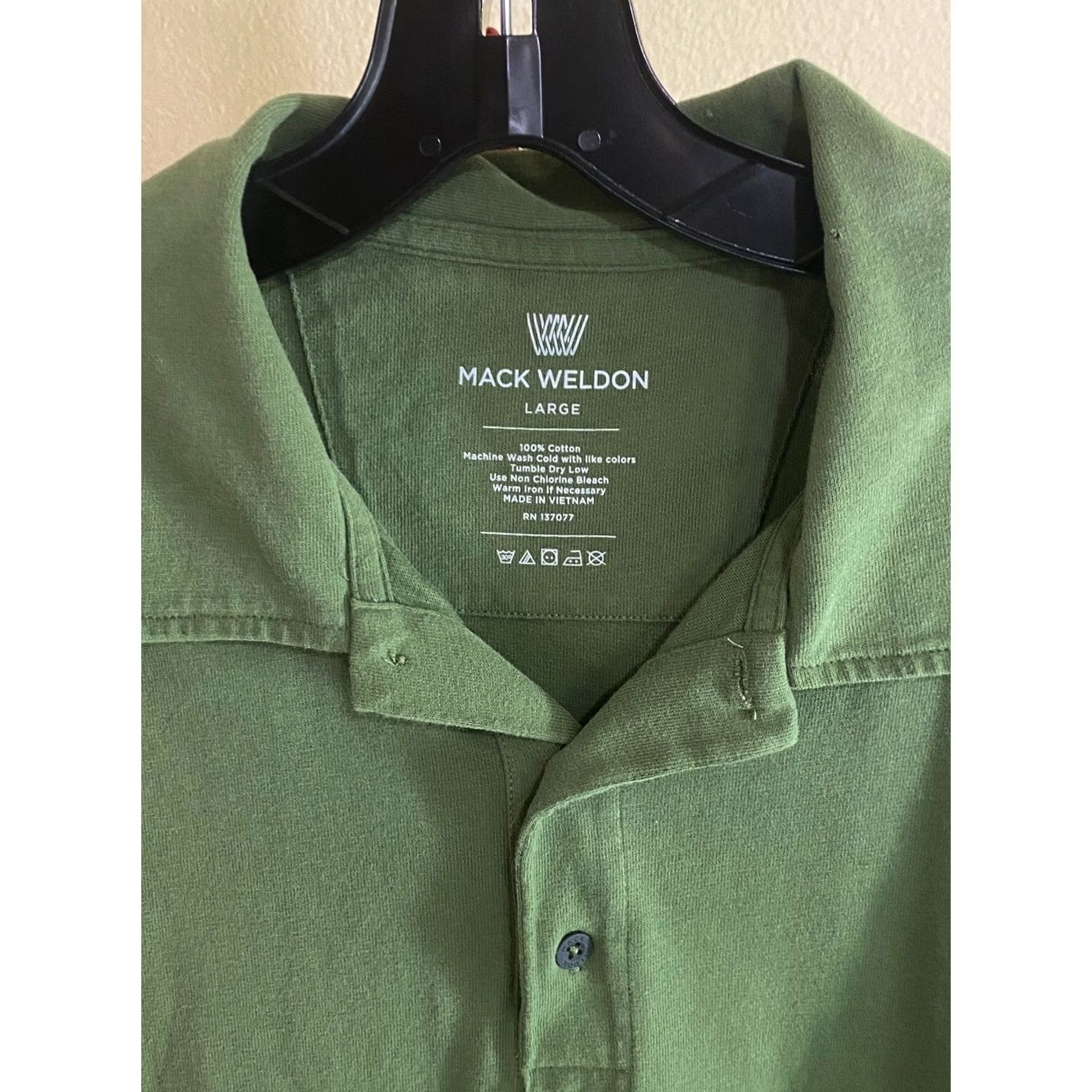 Vintage Mack Weldon Polo Shirt Large L Men Green Ctn POLO SHIRT Short Sleeve Baseball Style Size US L / EU 52-54 / 3 - 2 Thumbnail
