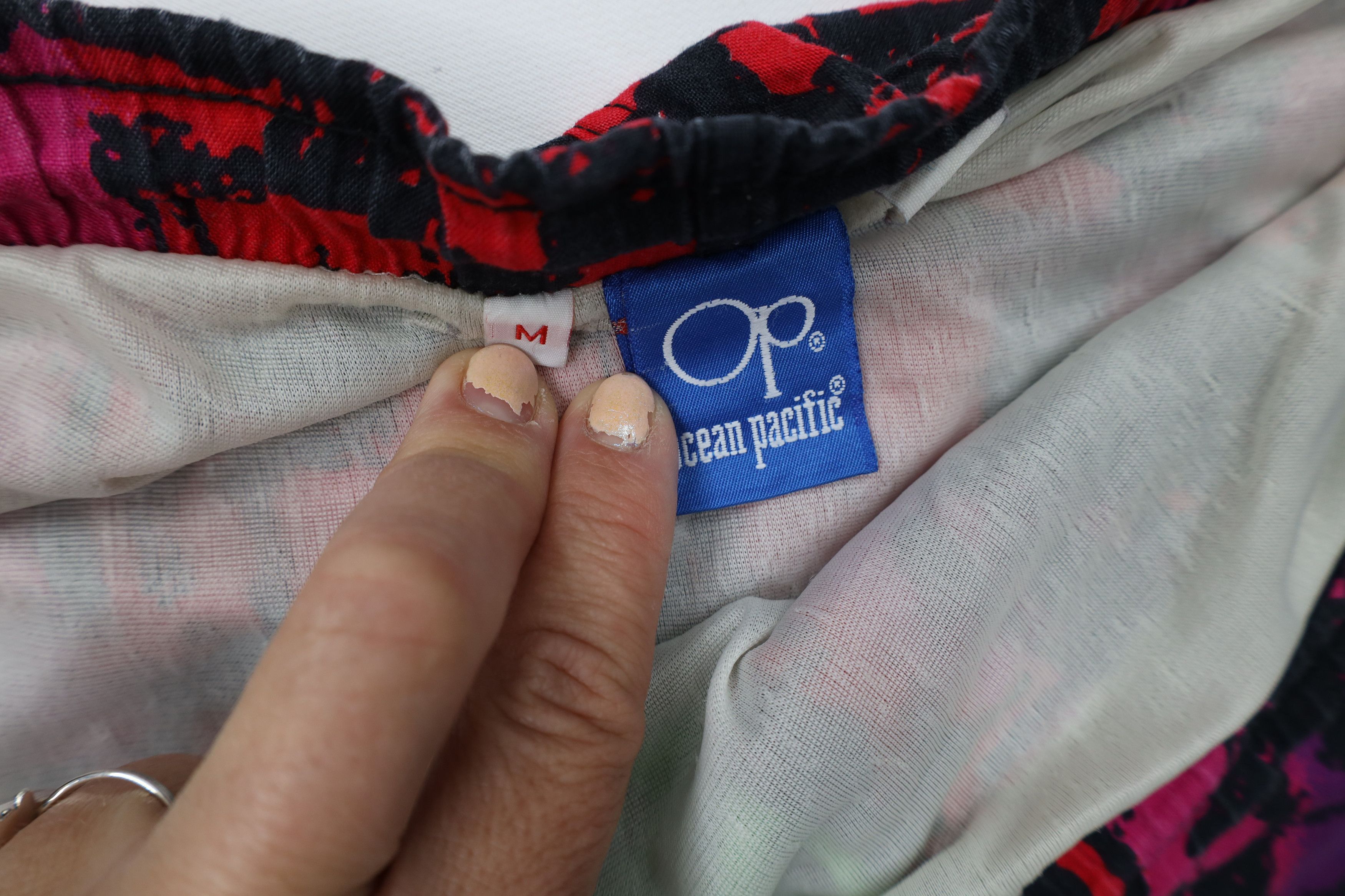 Ocean Pacific Vintage 90s Ocean Pacific OP Rainbow Lined Surf Shorts USA Size US 34 / EU 50 - 7 Thumbnail