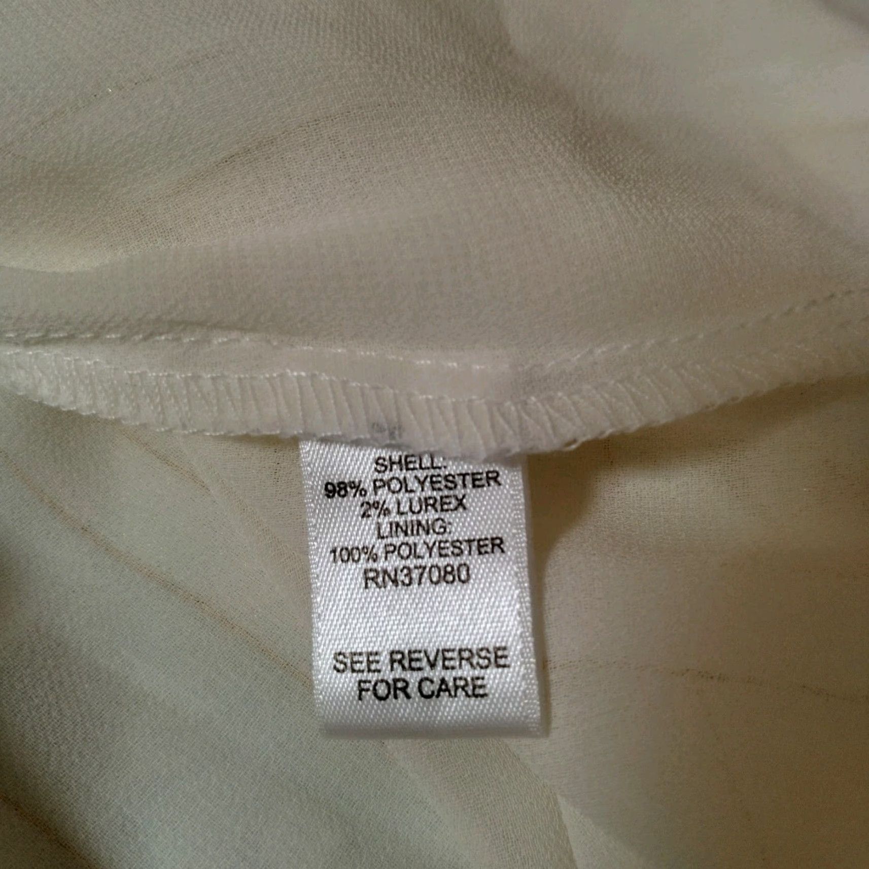 Vintage VINTAGE Cato Blouse Shirt Plus Size 22/24 Ivory Boho Renaissance Smocked Off-the-Shoulder Long Balloon Sleeve Ladies Size 3XL / US 20-22 - 6 Thumbnail