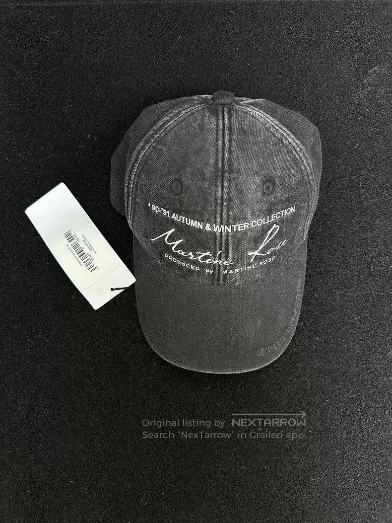Martine Rose embroidered wash to make old cap.
