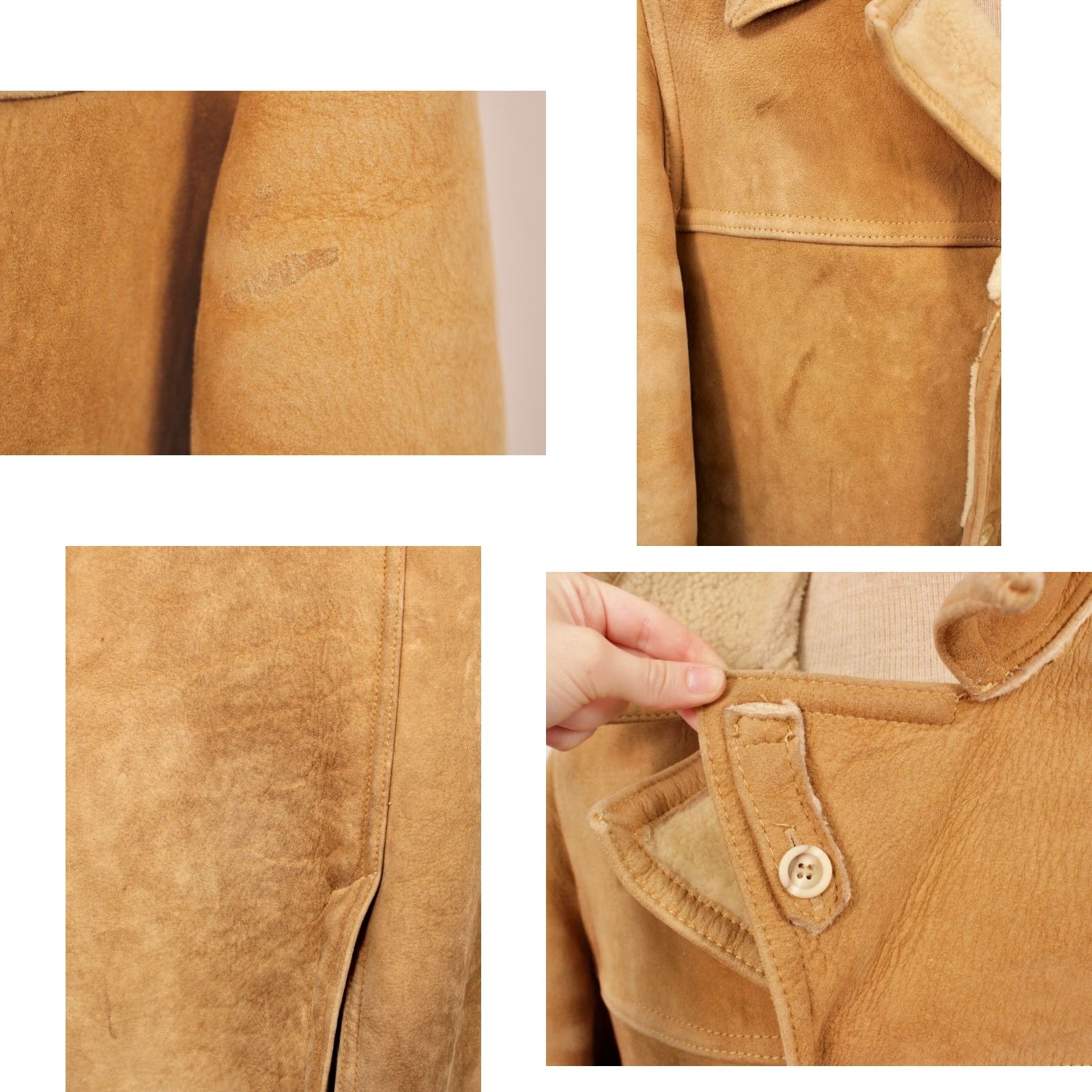 Vintage Woolrich VTG 1970s Leather Coat / Shearling Coat Size 42 Men’s Brown Woolrich 70s Leather Shearling Coat Mens Small Coat Size US XS / EU 42 / 0 - 8 Thumbnail
