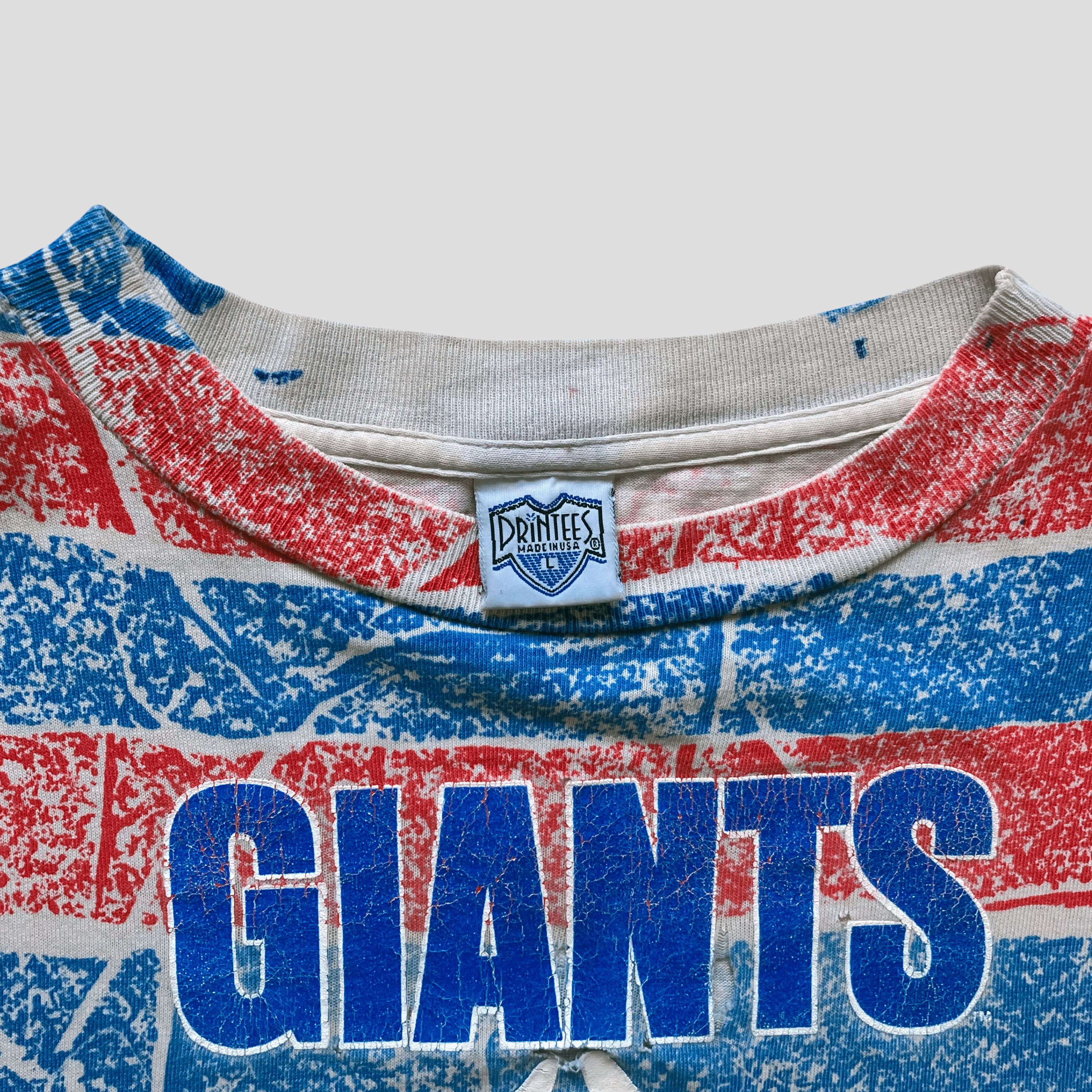 NFL × Vintage Vintage 1990s NYC Giants All Over Print T-Shirt Size US L / EU 52-54 / 3 - 2 Thumbnail