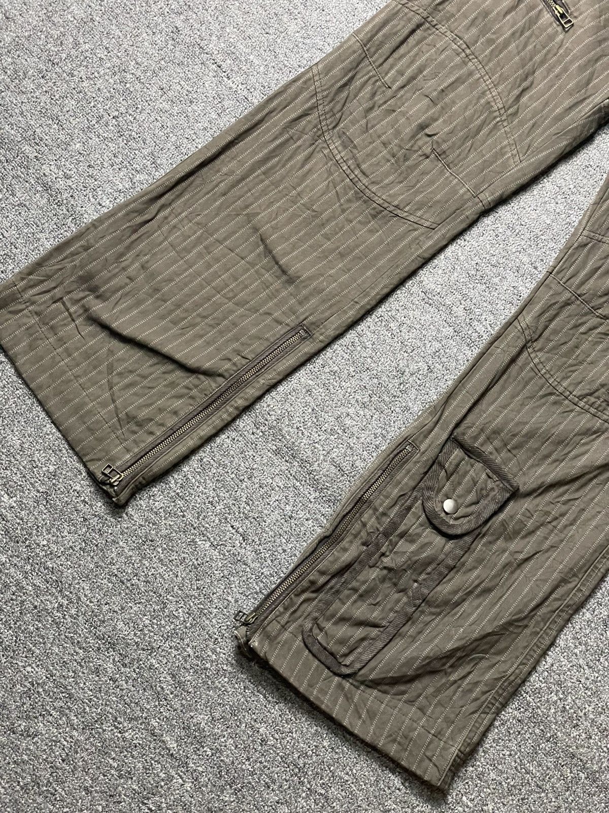 If Six Was Nine × Japanese Brand × Le Grande Bleu (L.G.B.) Japanese Brand Double Knee Stripe Pants (92) Size US 33 - 2 Thumbnail