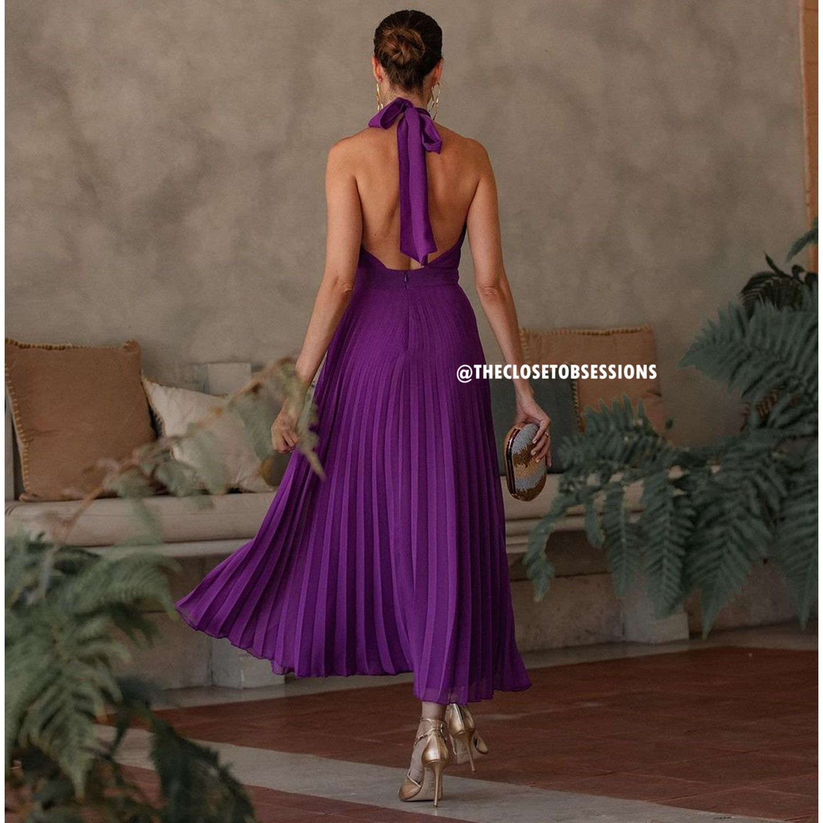 Zara ZARA BLOGGER FAVE!!! Halter Neck Midi Dress NWT Size XL / US 12-14 / IT 48-50 - 16 Thumbnail
